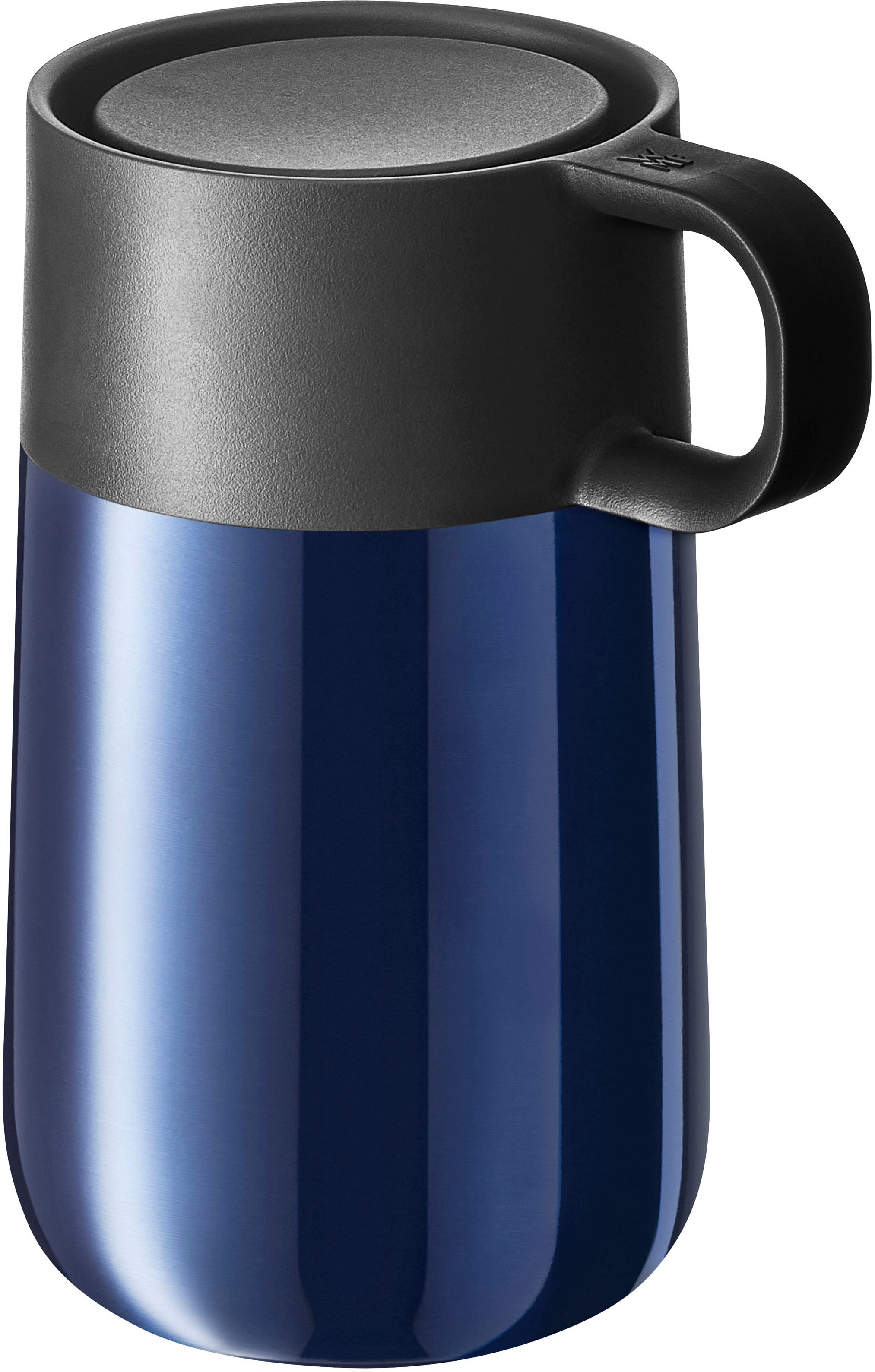 WMF Thermobecher »Impulse Travel Mug«, doppelwandiger Edelstahl, geringe Höhe, 360°-Trinköffnung