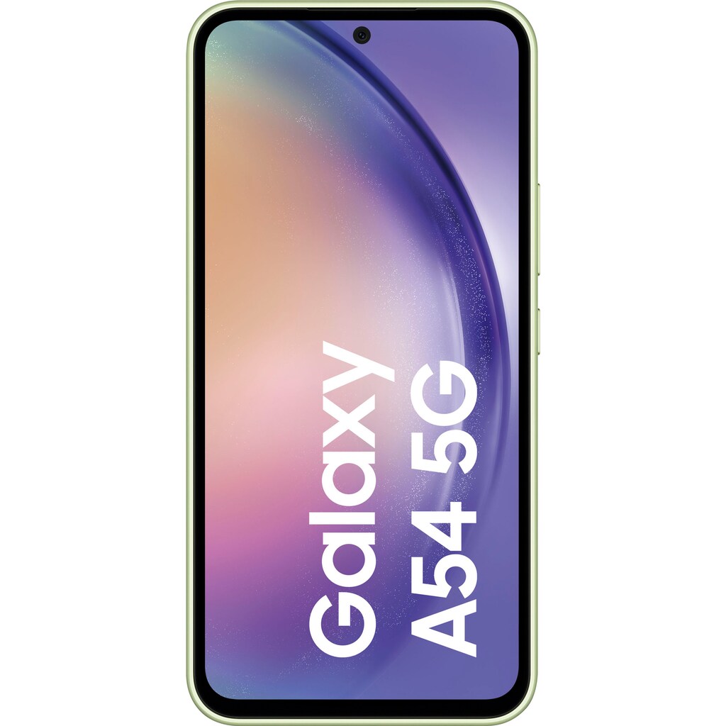 Samsung Smartphone »Galaxy A54 5G 128GB«, grün, 16,31 cm/6,4 Zoll, 128 GB Speicherplatz, 50 MP Kamera