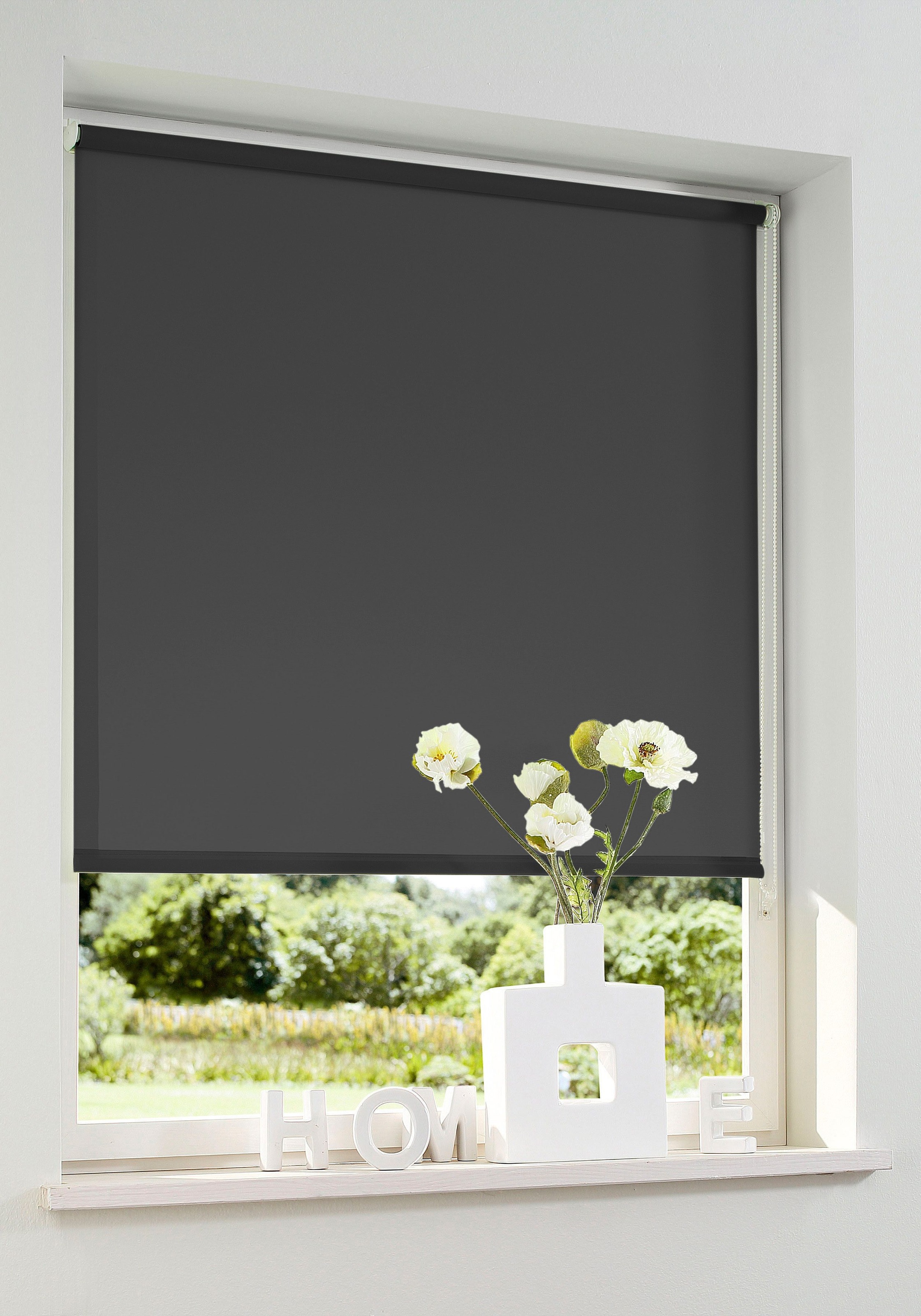my home Seitenzugrollo »Themse-Uni« Lichtschutz Sichtschutz ohne Bohren fre günstig online kaufen