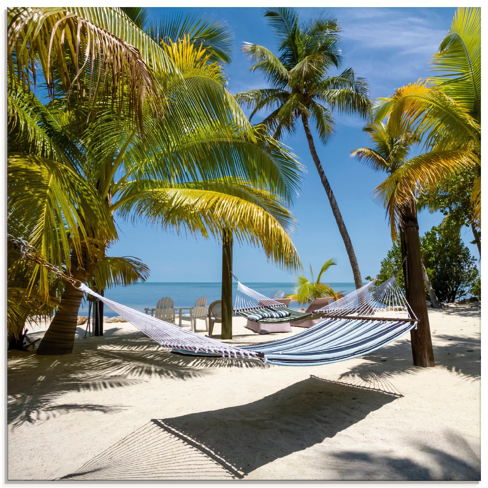 Artland Glasbild »Florida Keys Strandleben« Strand 1 Stk. tlg. in verschied günstig online kaufen