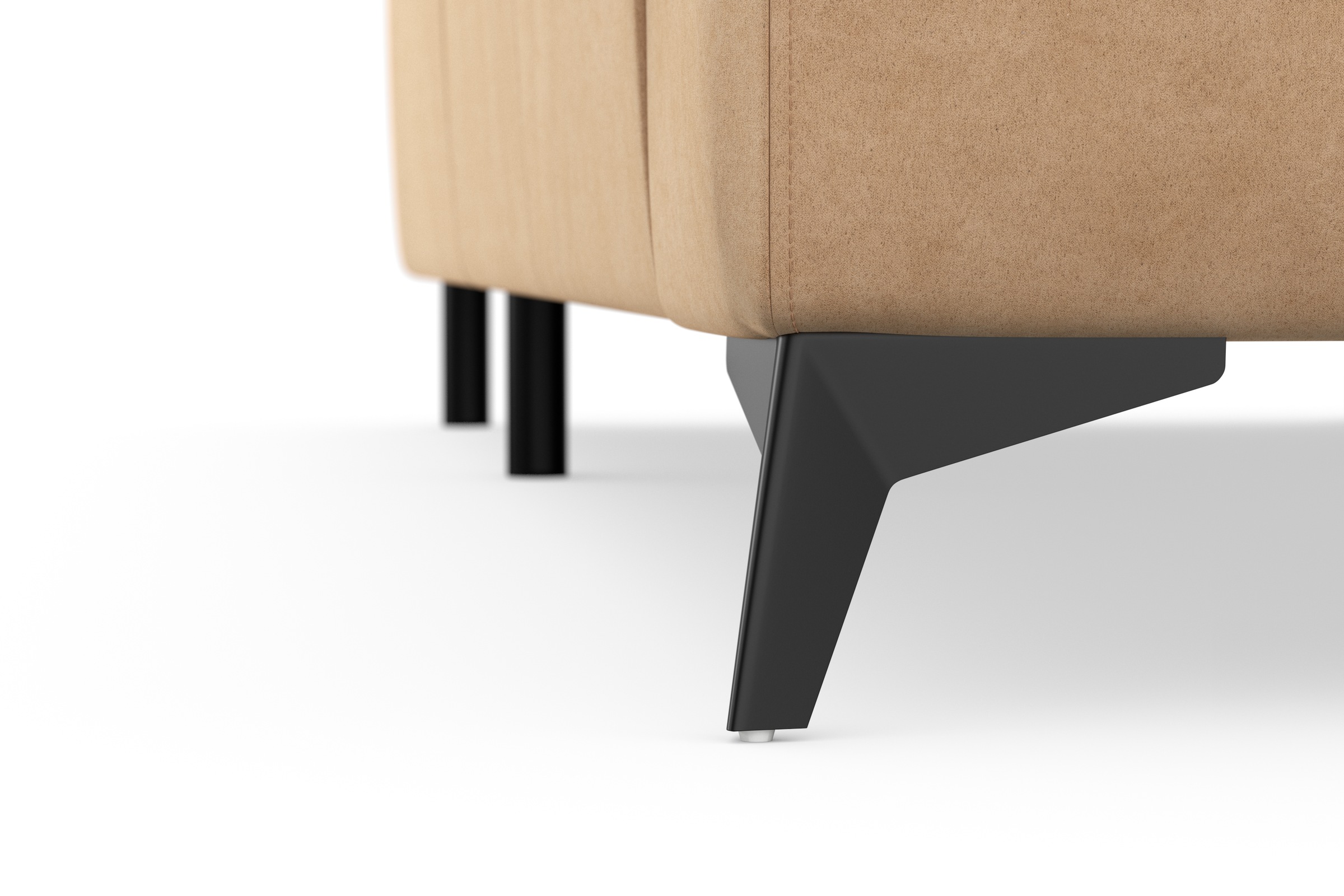sit&more Ecksofa »Sinatra L-Form«, optinal mit Kopfteilverstellung und Armteilfunktion, Metallfüße