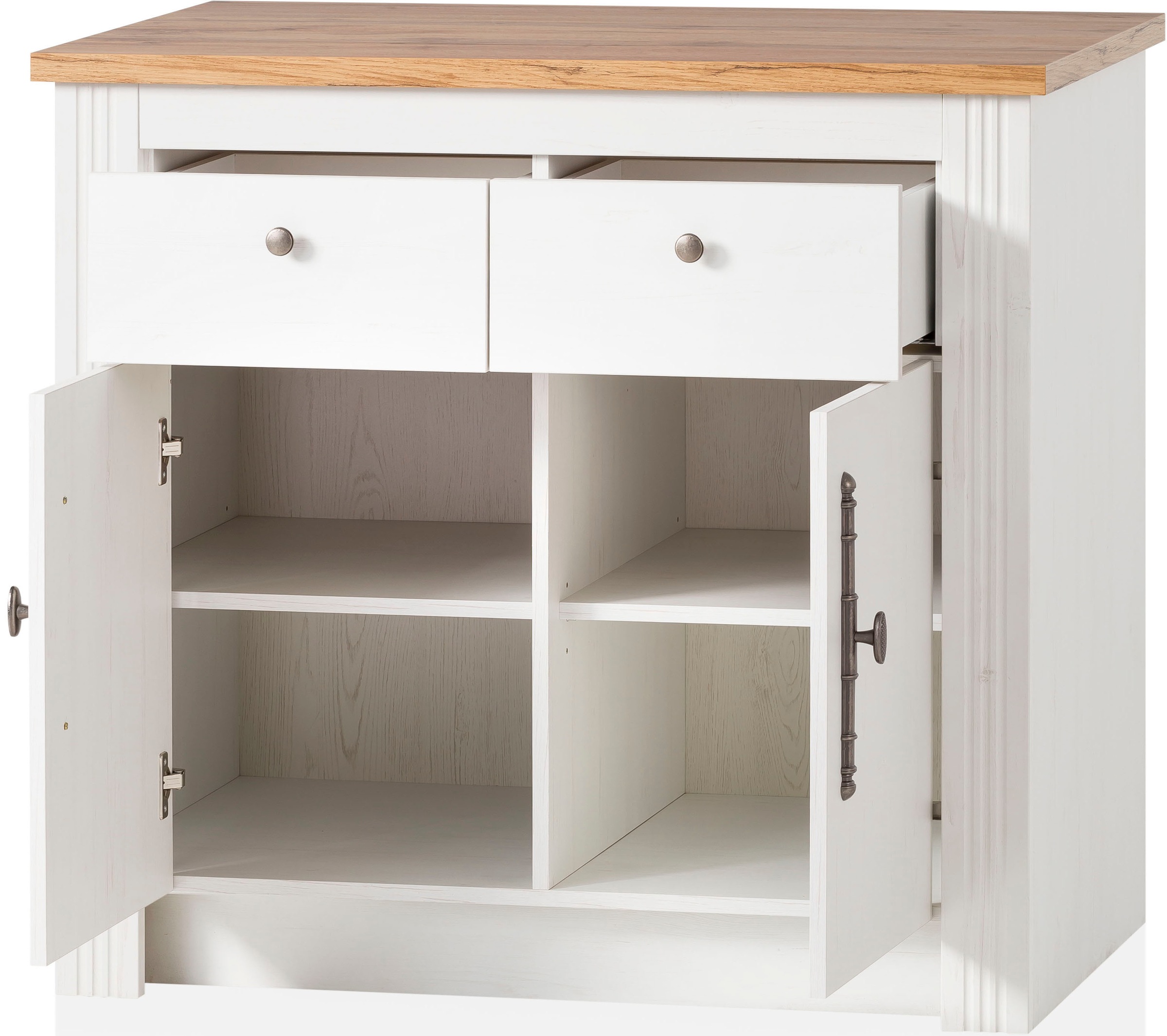 KOCHSTATION Unterschrank »Westminster«, im romantischen Landhausstil, Breite 100 cm