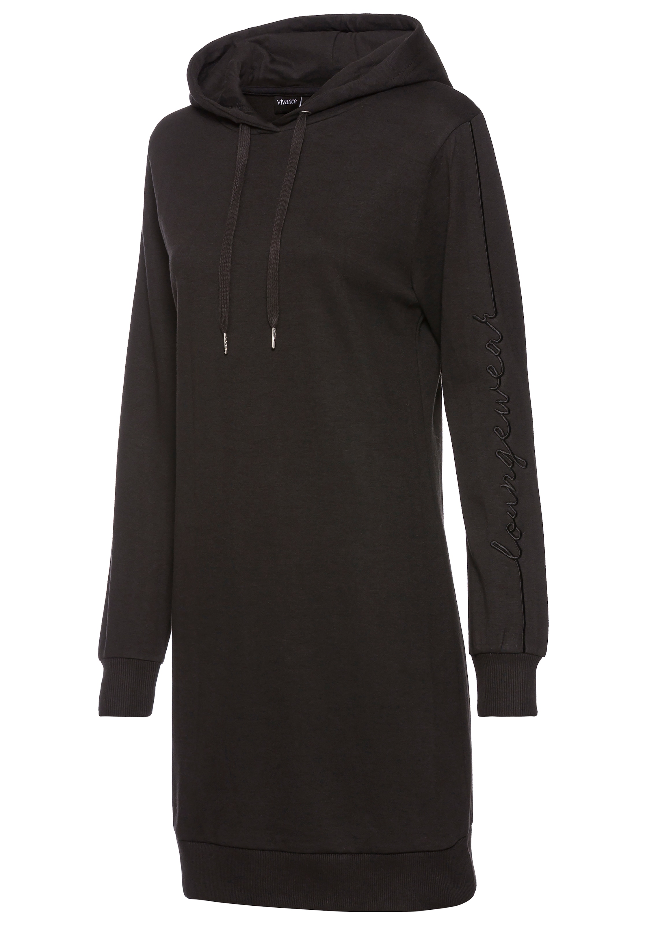 Vivance Sweatkleid, mit Loungewear Stickerei, Loungekleid