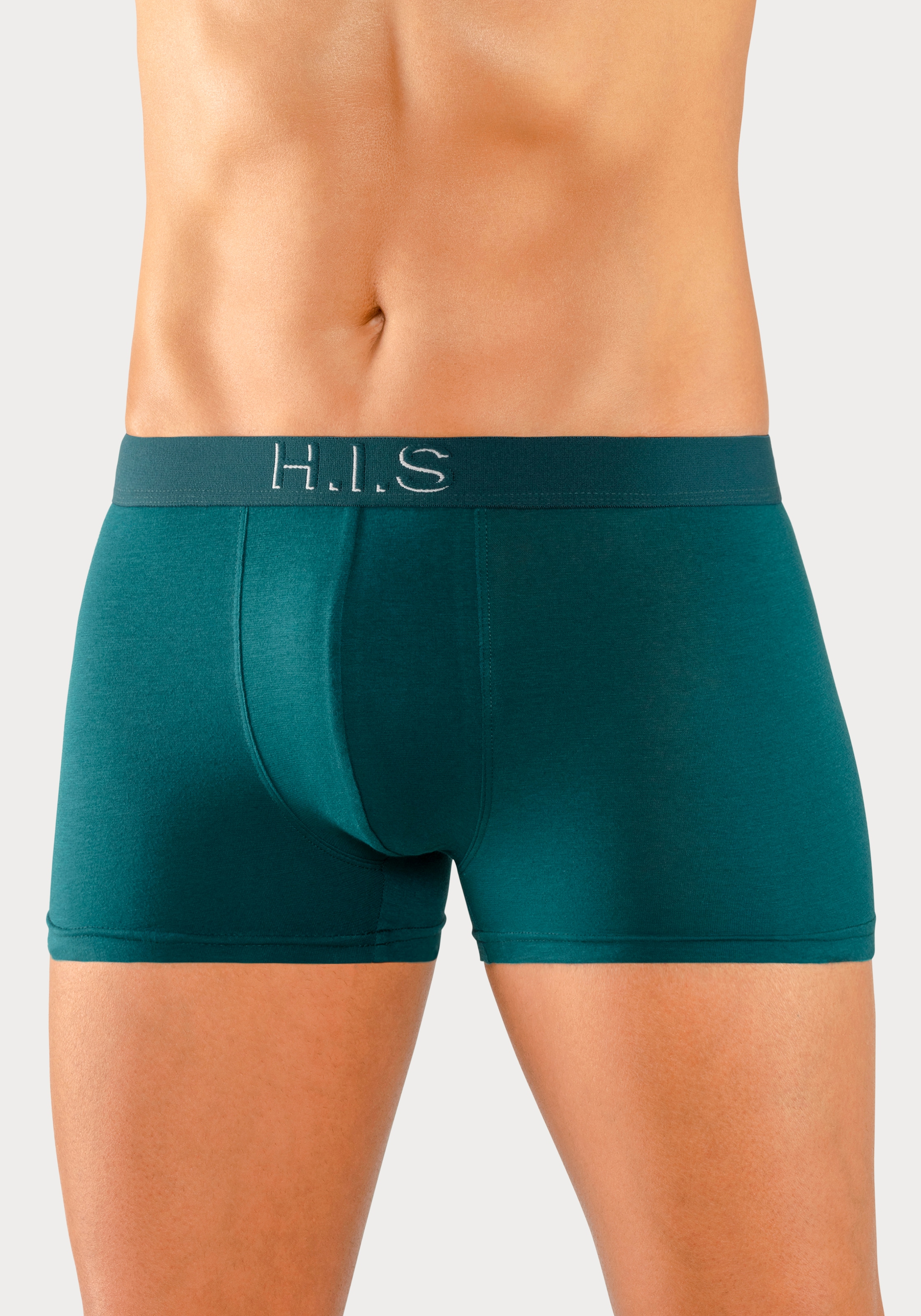 H.I.S Boxer, (Packung, 5 St.), Logo Webbund mit 3D Effekt