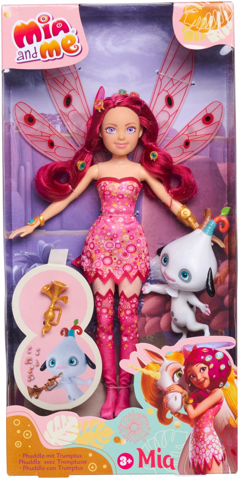 SIMBA Anziehpuppe »Mia and Me - Mia+ Phuddle«, (Set, 3 tlg.)