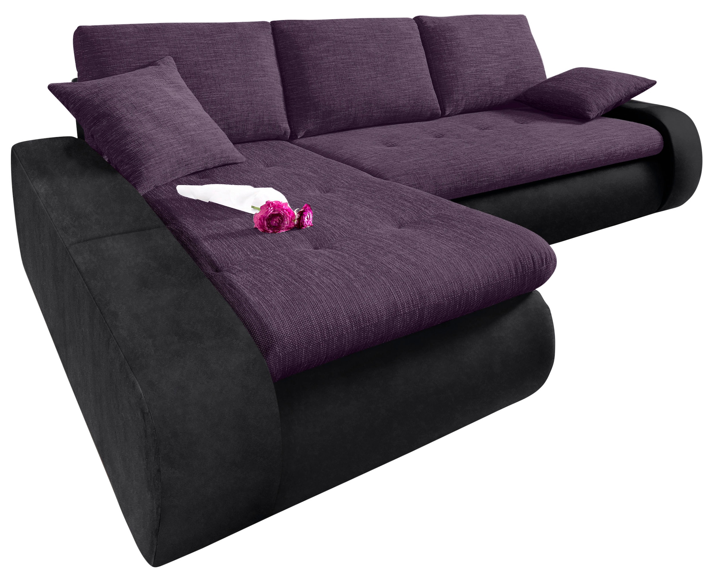 TRENDMANUFAKTUR Ecksofa »Indie, modern und bequem, Materialmix, OTTOs Choic günstig online kaufen