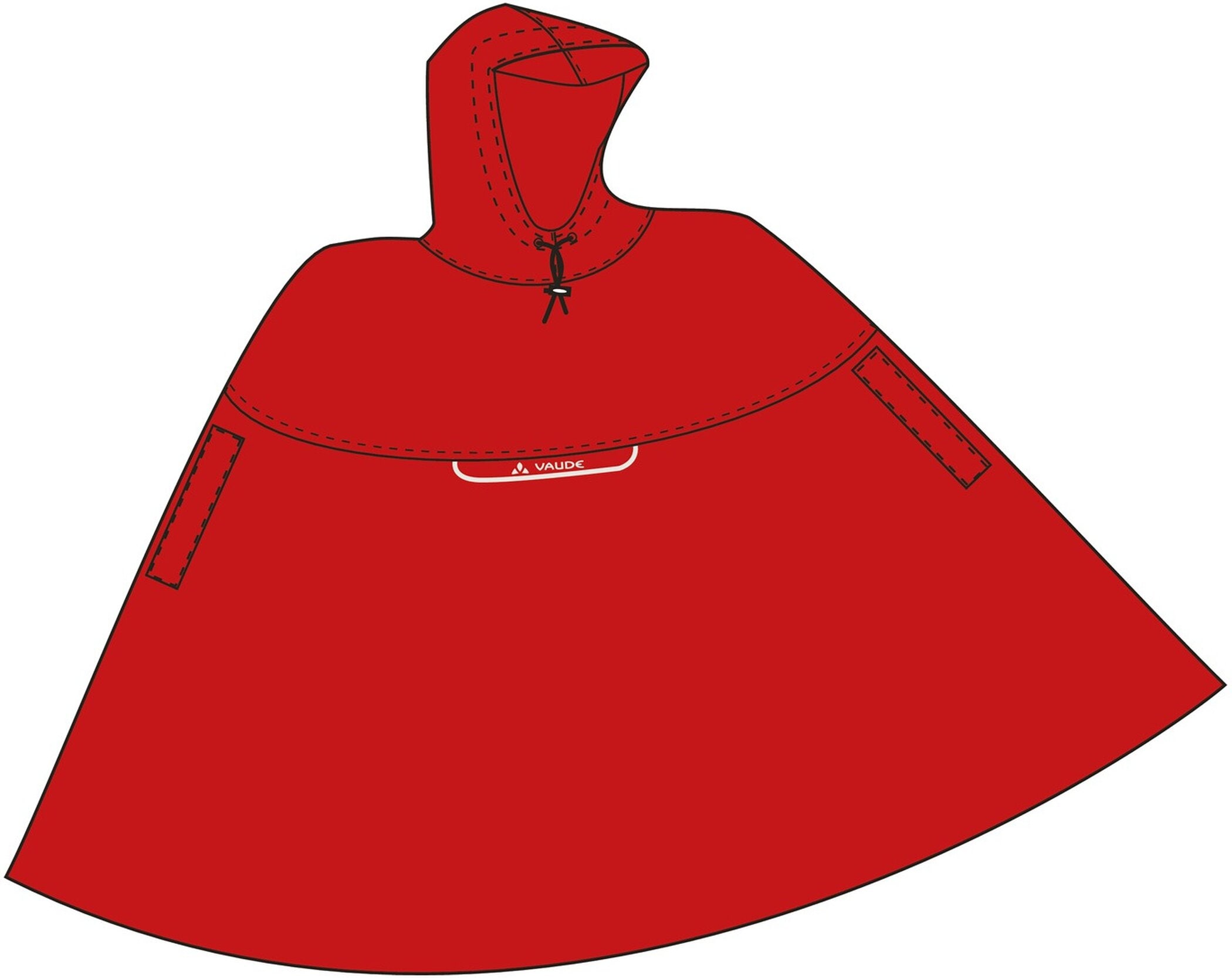 VAUDE Regenponcho »VALDIPINO PONCHO«, mit Kapuze