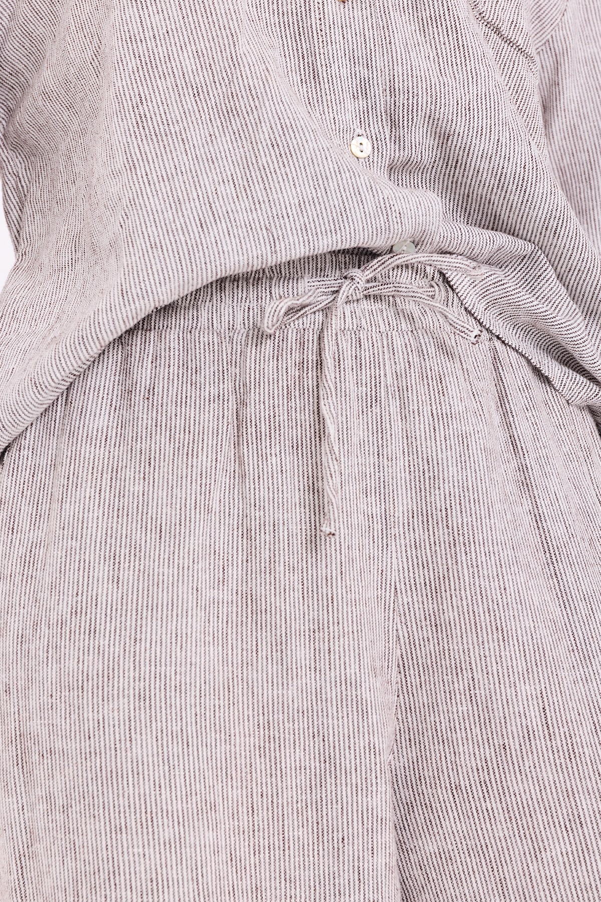 FREEQUENT Leinenhose »FQLAVA-PANTS«  bequem weite Form, gestreift