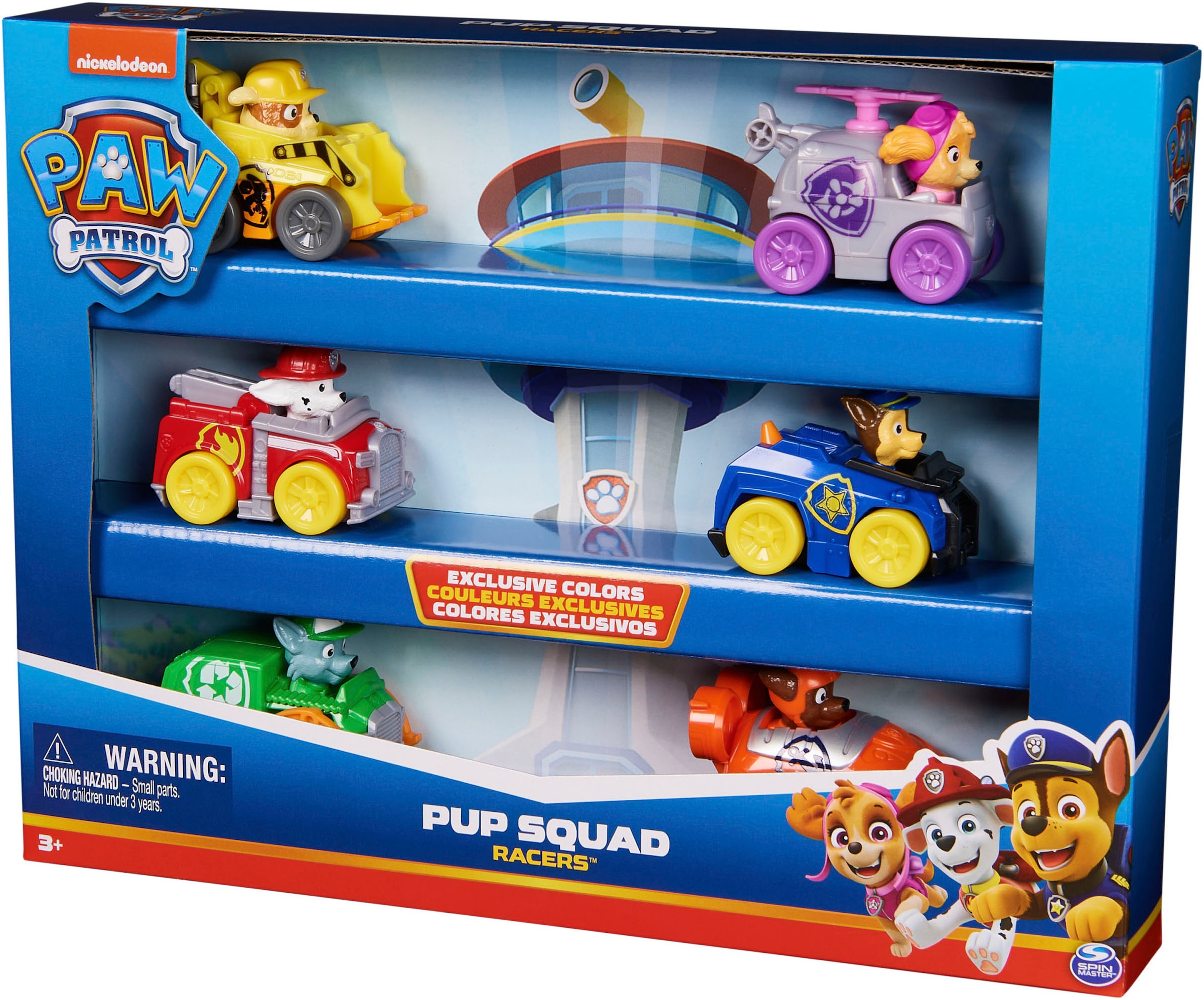 Spin Master Spielzeug-Auto »Paw Patrol - Pup Squad Racers Core Geschenkset«, (Set)