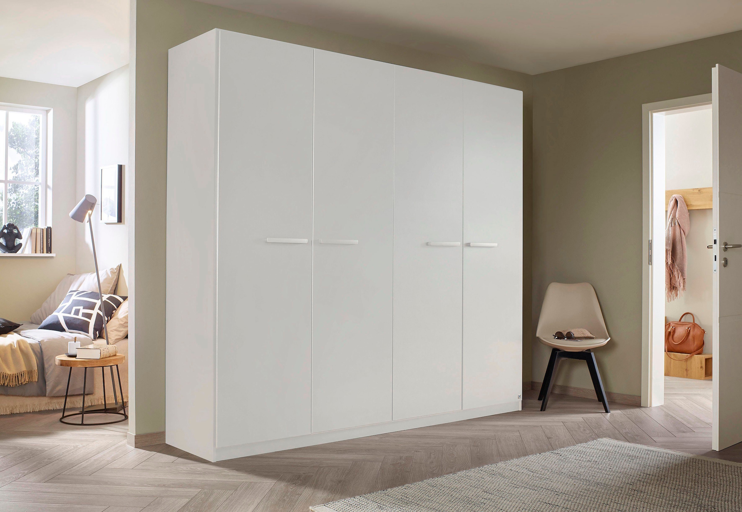 rauch Drehtürenschrank »Kleiderschrank Schrank Garderobe Garderobenschrank Stauraumwunder MODI«, optional mit Spiegel MADE IN GERMANY