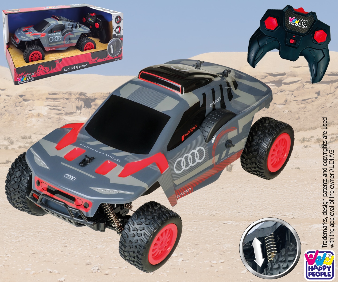 Happy People RC-Auto »AUDI RSQ e-tron; 2,4 GHz«