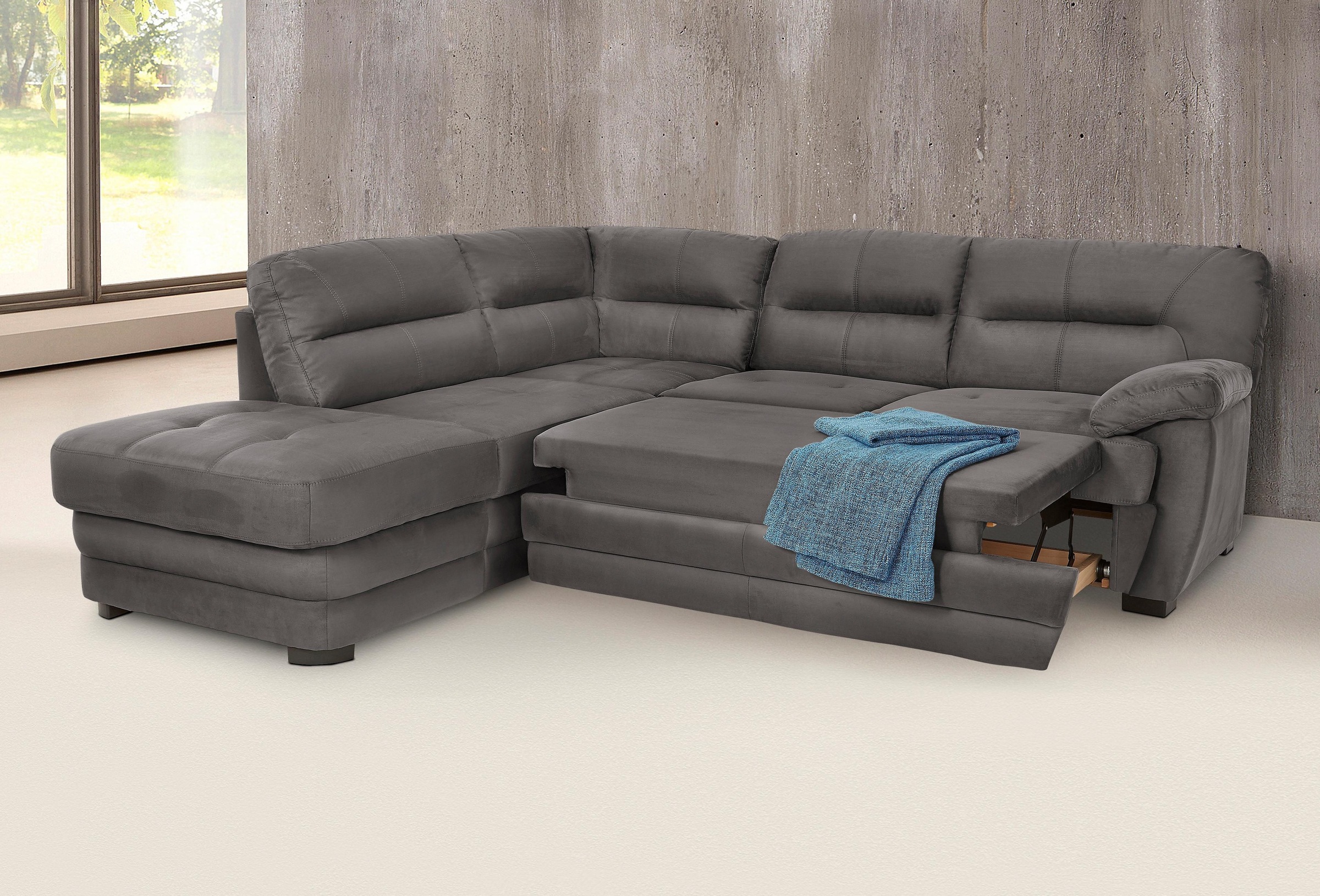 COTTA Ecksofa »Royale L-Form«, wahlweise mit Bettfunktion günstig online kaufen