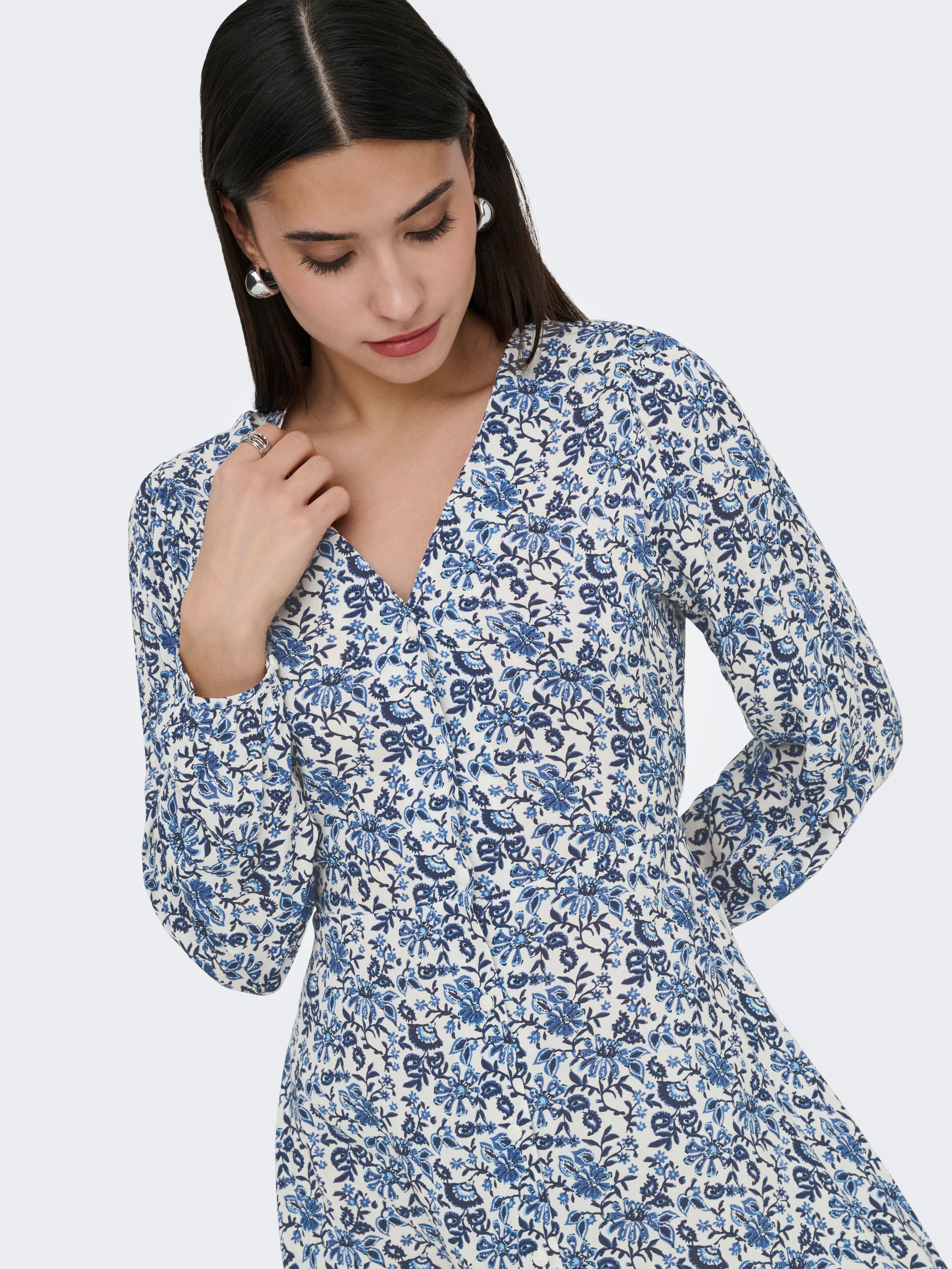 ONLY Druckkleid »ONLEVIDA L/S SHORT DRESS WVN NOOS«