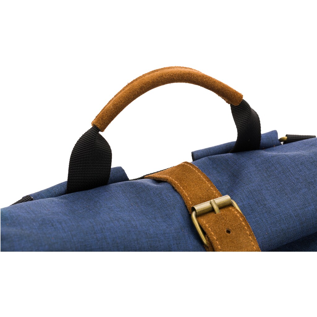 Fillikid Wickelrucksack »Berlin, navy melange«, Reflektoren