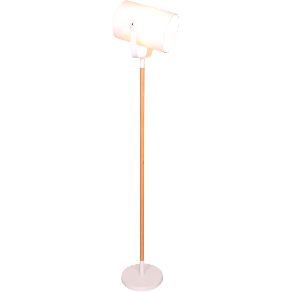 SalesFever Stehlampe »Varg«, 1 flammig-flammig, mit schwenkbarem Stoffschirm