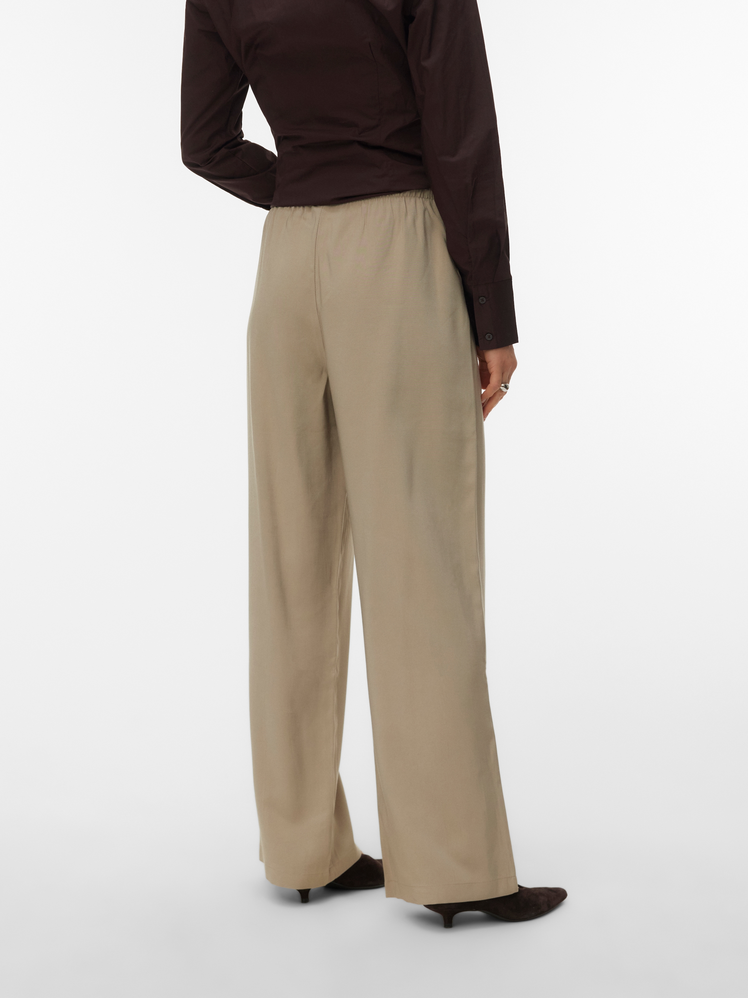 Vero Moda Schlupfhose »VMKATIE LOOSE PANT WVN NOOS«  Materialmix