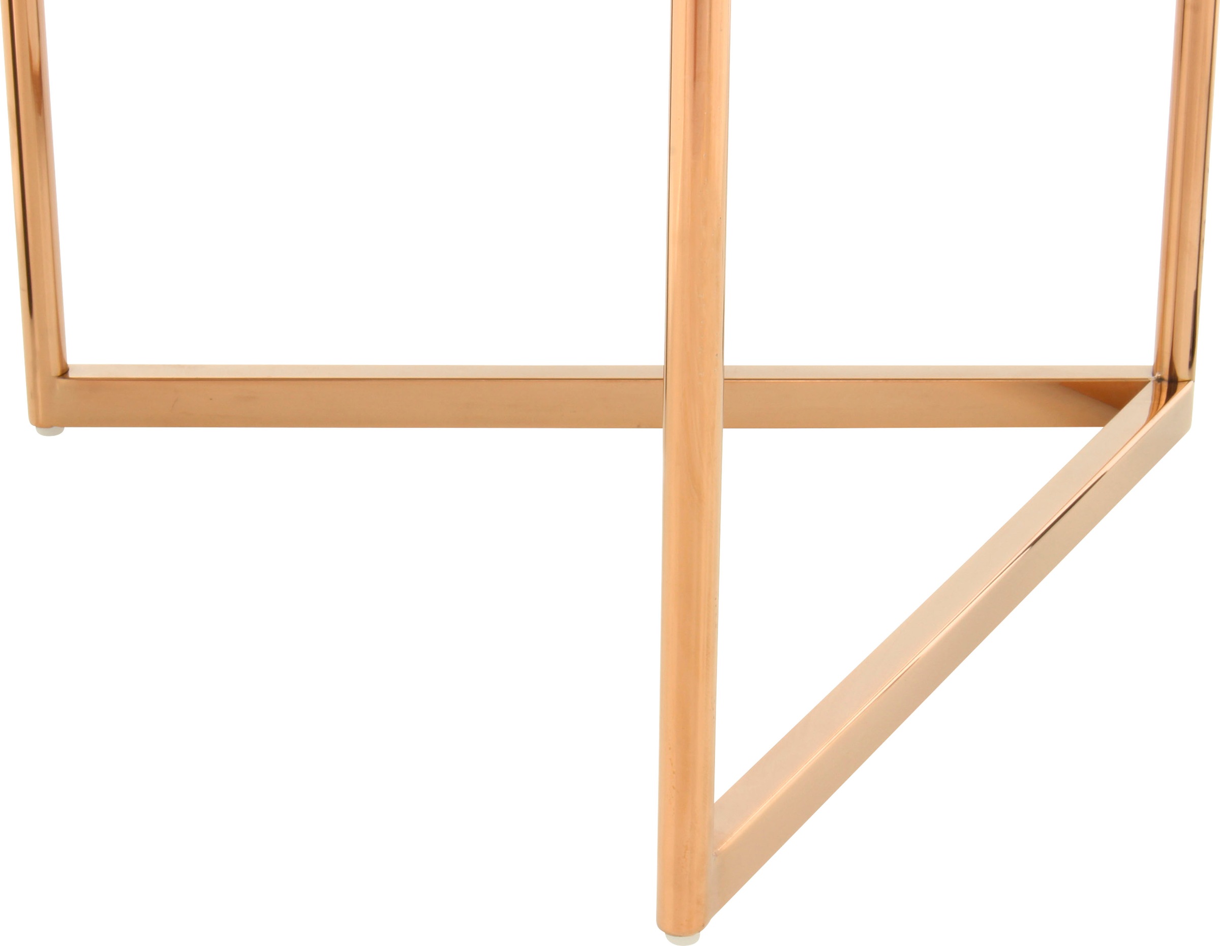 Kayoom Beistelltisch »Wynona 225, in stilvollem Design,mit dreieckiger Grundform«, (1 St.), Glamouröses Design, hochwertige Verarbeitung, Hingucker-Gestell