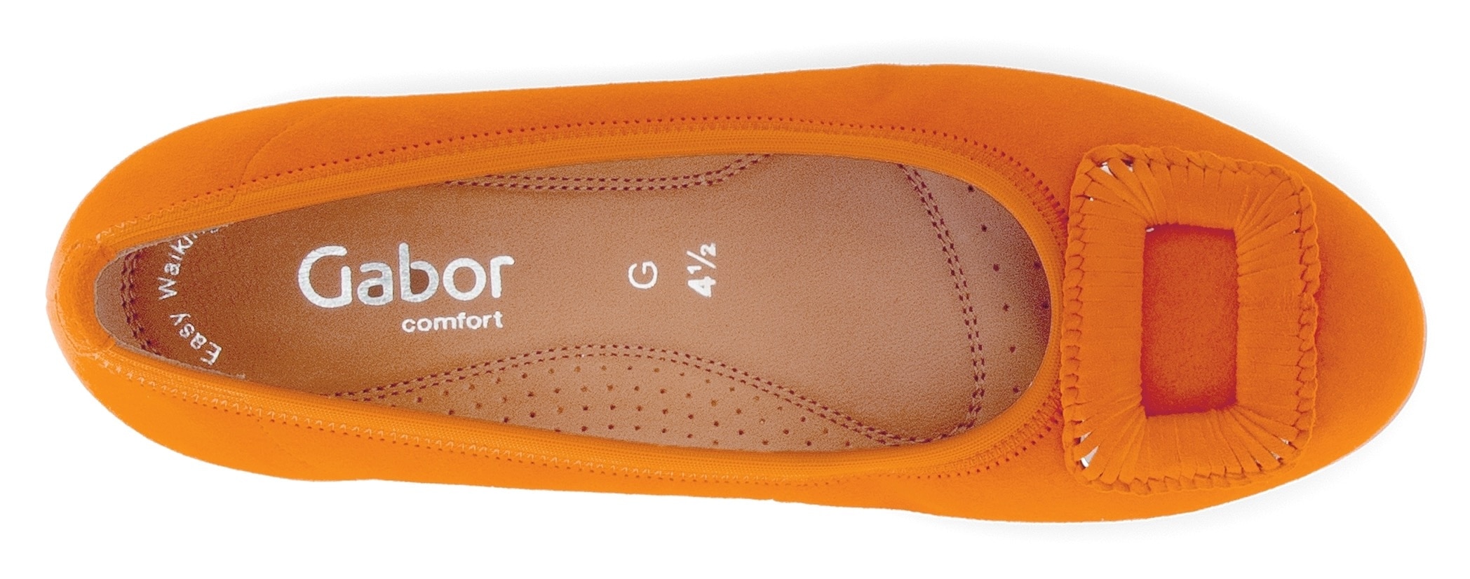 Gabor Ballerina »FLORENZ«, Bequemschuh, Businesschuh, Elastikeinfass, Komfortweite G (=weit)