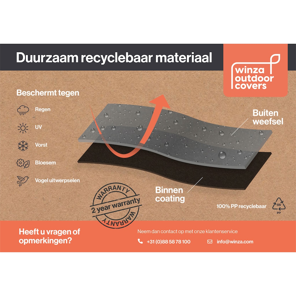 winza outdoor covers Gartenmöbel-Schutzhülle, geeignet für Loungeset in L Form, bis 300 cm