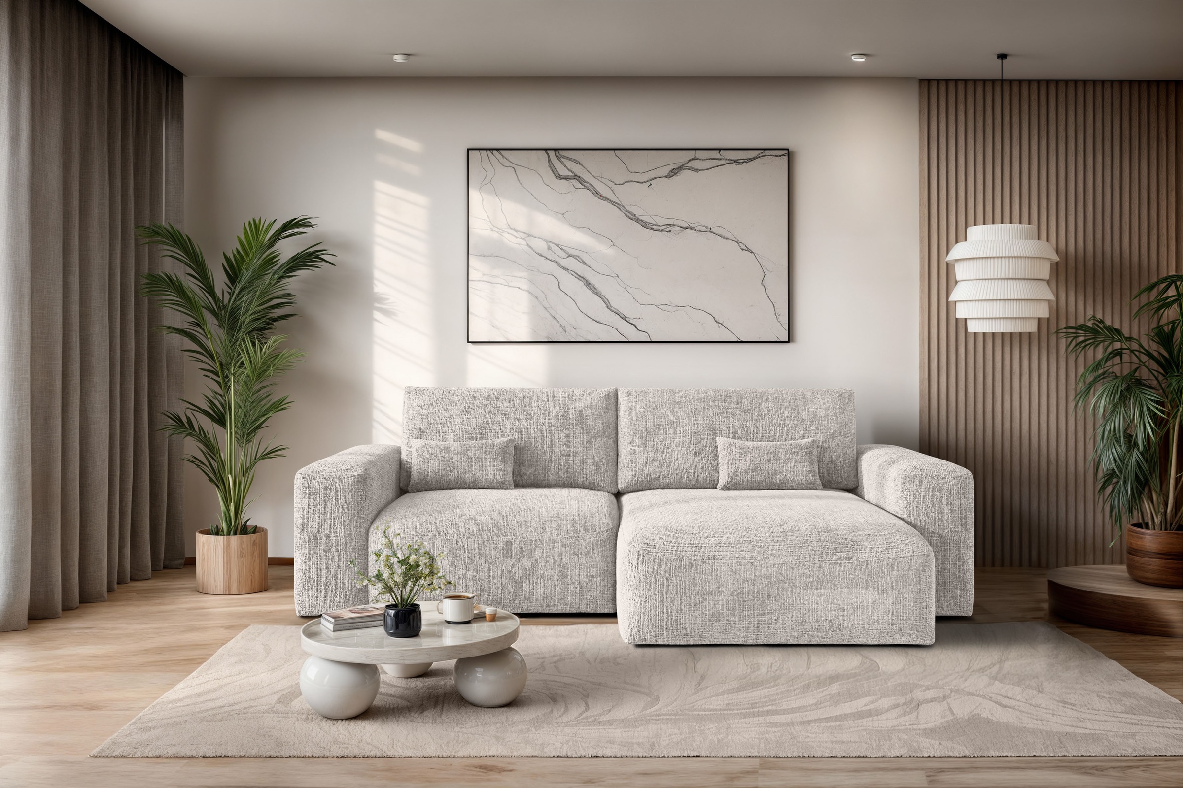 OTTO home Ecksofa »MATTS Schlafsofa mit Bettkasten, Maße B/T/H: 265/159/89 günstig online kaufen