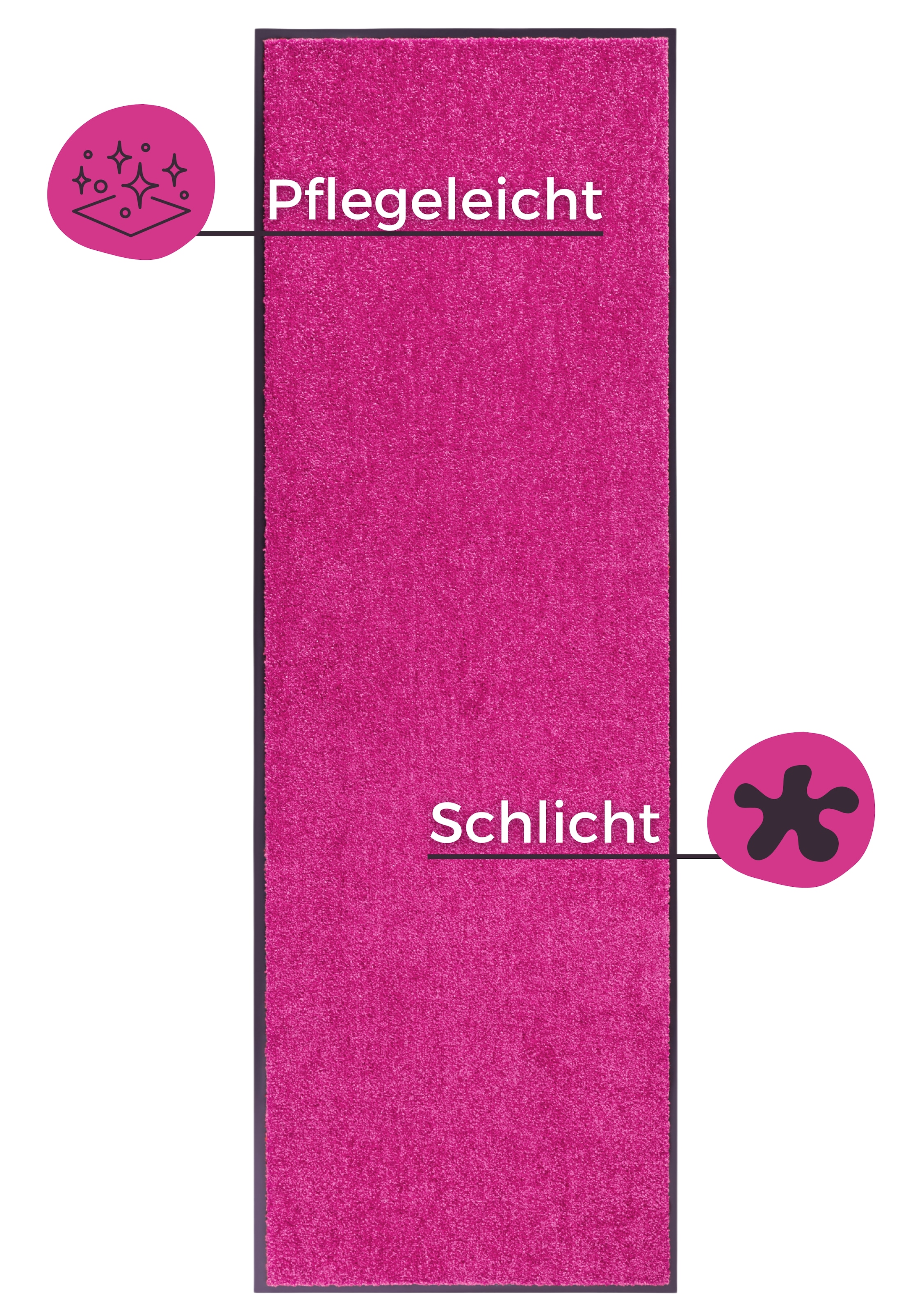 HANSE Home Fußmatte »Wash & Clean«, rechteckig, 7 mm Höhe, Schmutzfangmatte, Türmatte, In- und Outdoor, Teppich, Läufer, waschbar