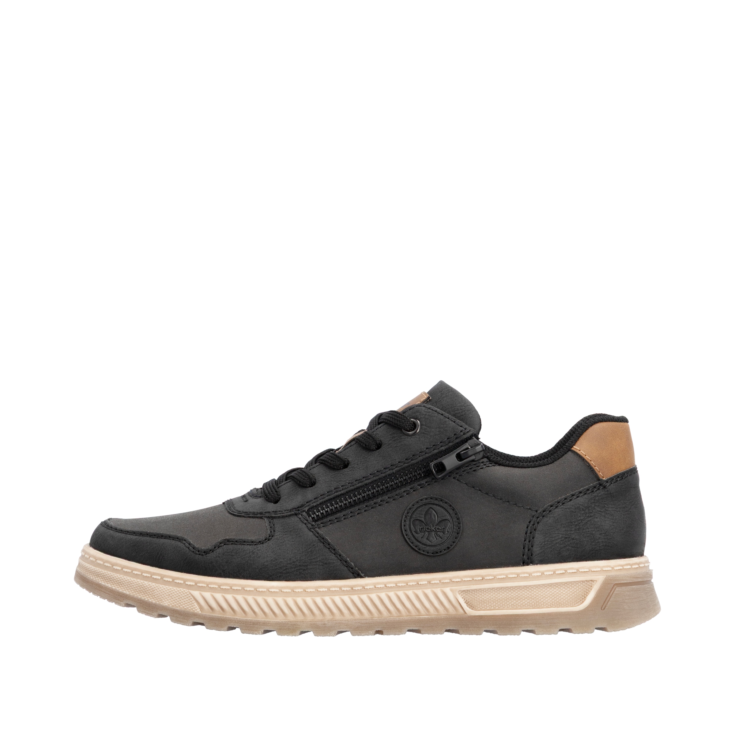 Rieker Sneaker  Freizeitschuh, Halbschuh, Schnürschuh mit Kontrastbesatz
