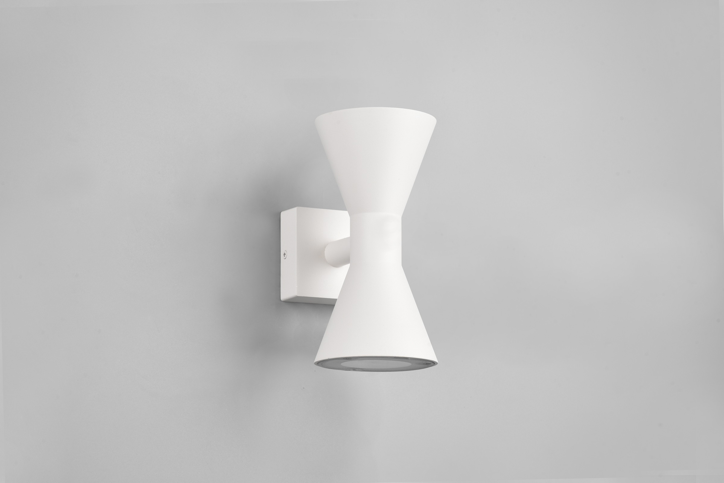 TRIO Leuchten Außen-Wandleuchte »ARDAS, up-and-down Licht Fassadenleuchte, exkl 2x GU10 max 10W, IP44«, 2 flammig, Leuchtmittel GU10 | Leuchtmittel wechselbar, Outdoor Wandlampe in Sanduhr-Form, für Garten Terrasse Haustür Lampe