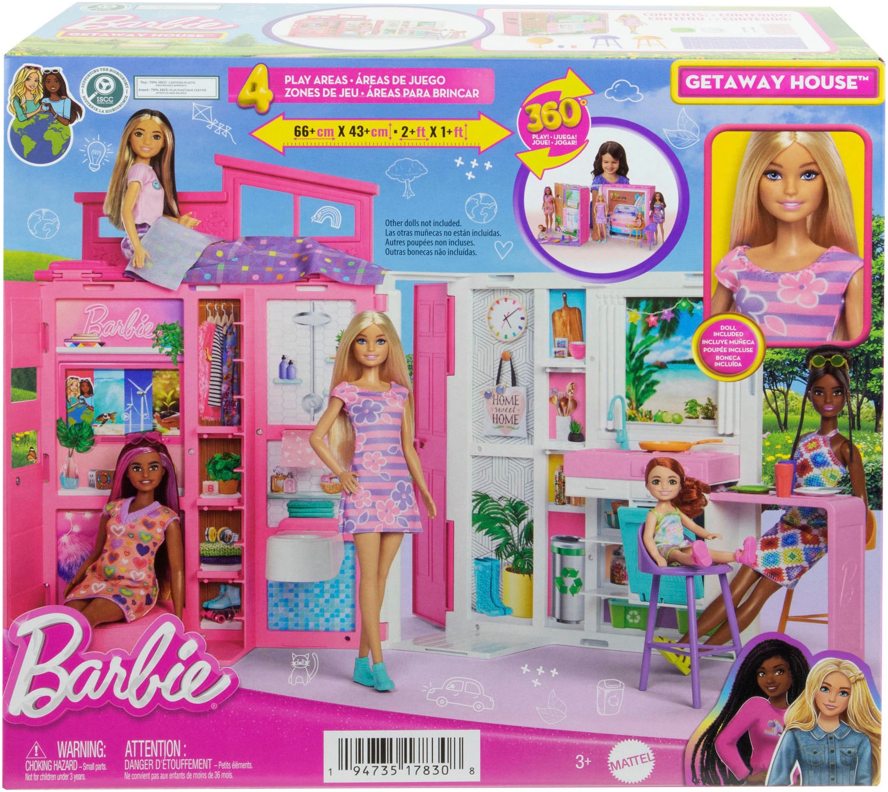 Barbie Puppenhaus »Mitnehmhaus«, inklusive einer Barbie Puppe