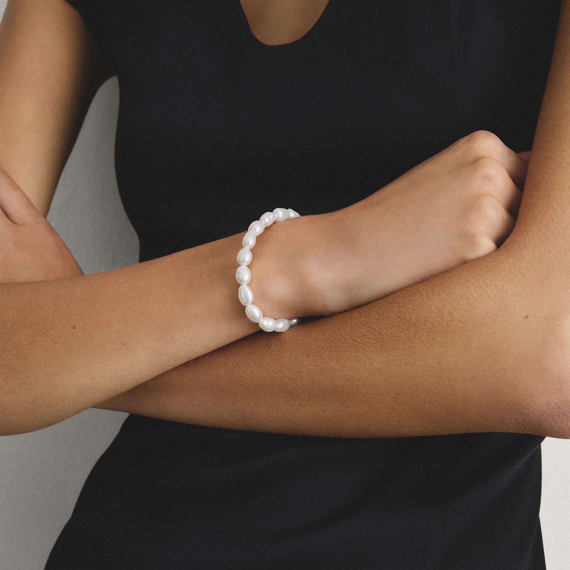 THOMAS SABO Perlenarmband »Bold Elegance Perlenarmband silber« mit Süßwasserzuchtperle