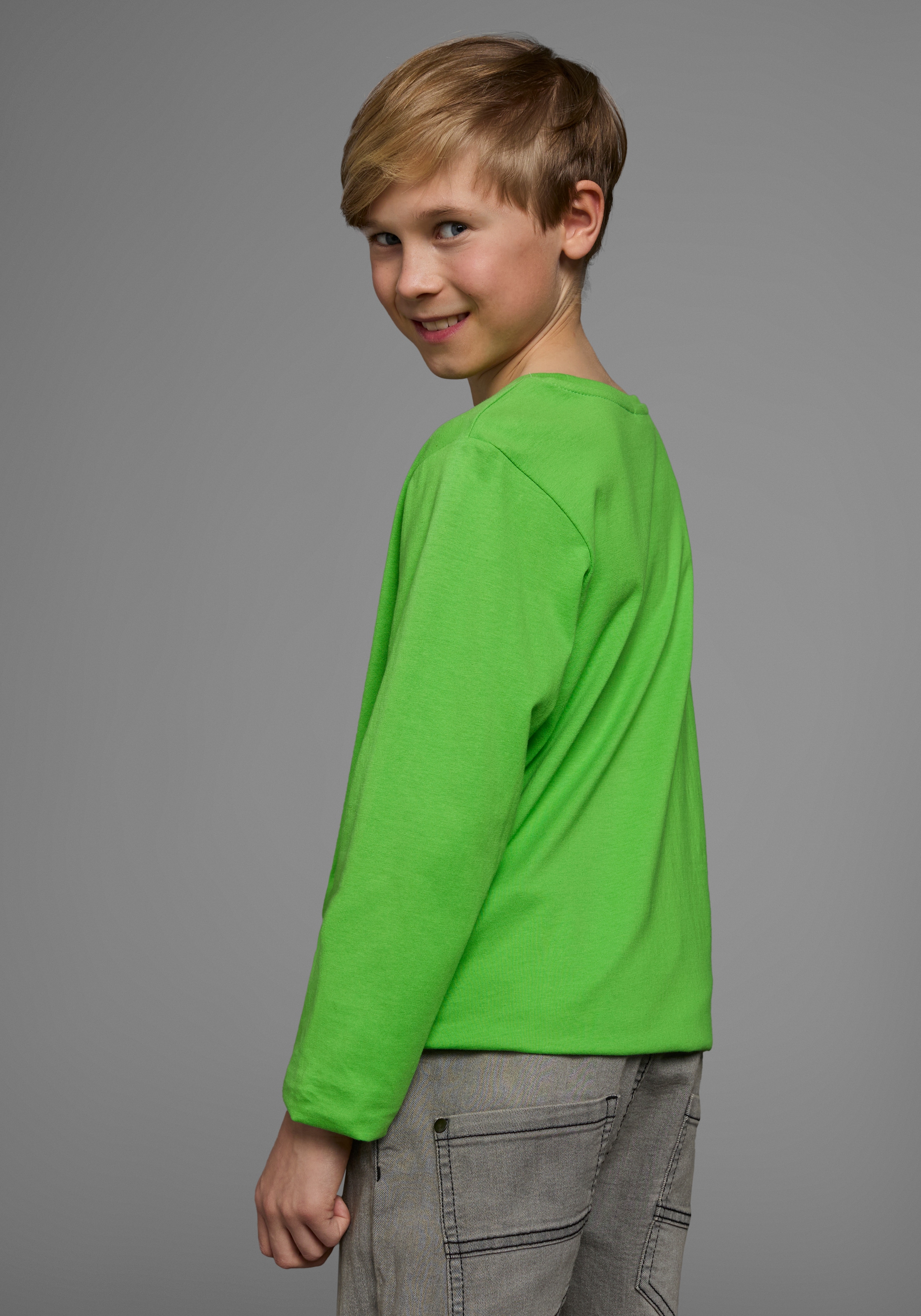 KIDSWORLD Langarmshirt »CHILL MAL DIGGA«, Langarm, Basic-Passform, mit peppigem Aufdruck