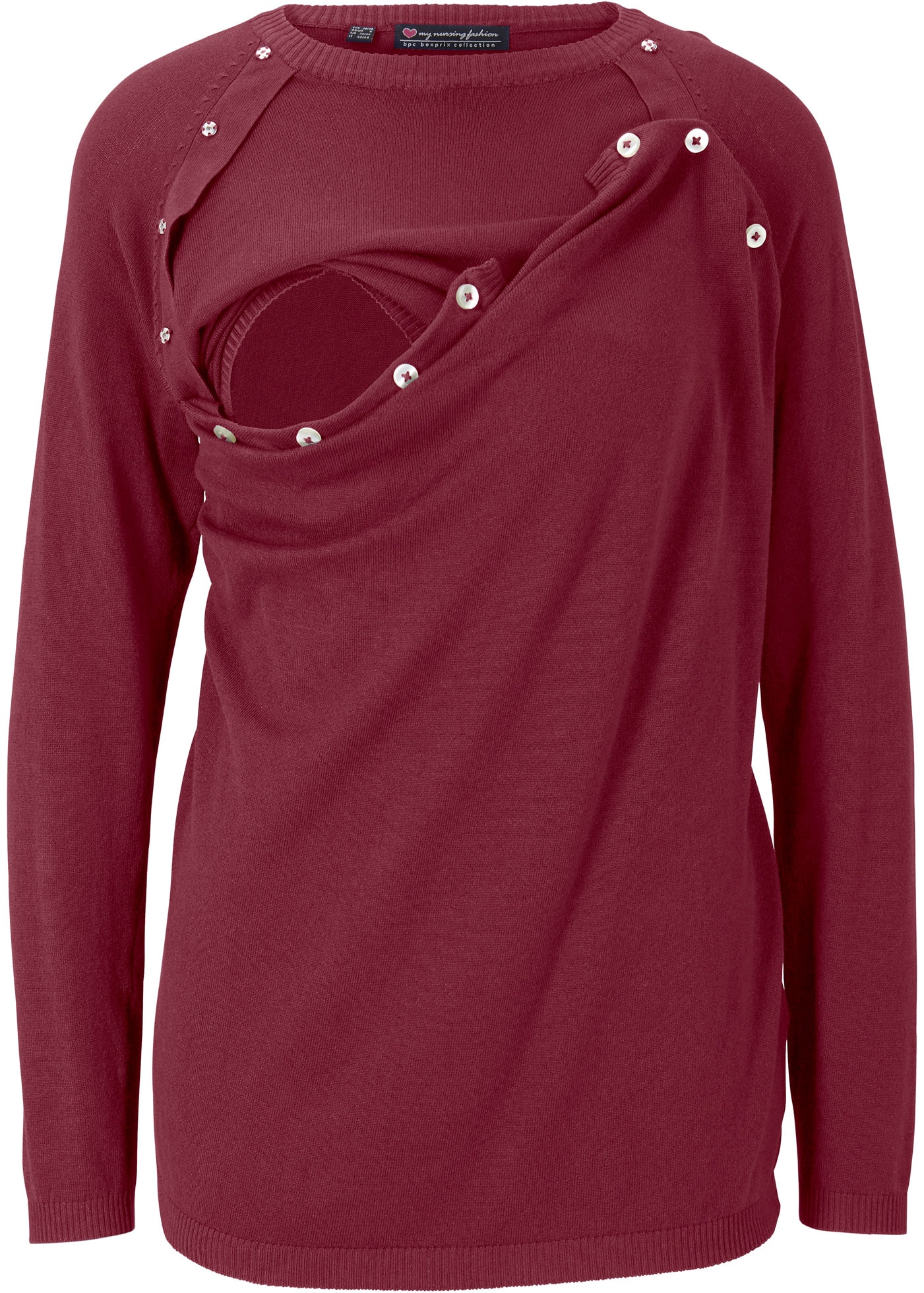 bonprix Stillpullover »2-in-1 Umstands- und Stillpullover aus Feinstrick« 2-in-1 Umstands- und Stillpullover aus Feinstrick
