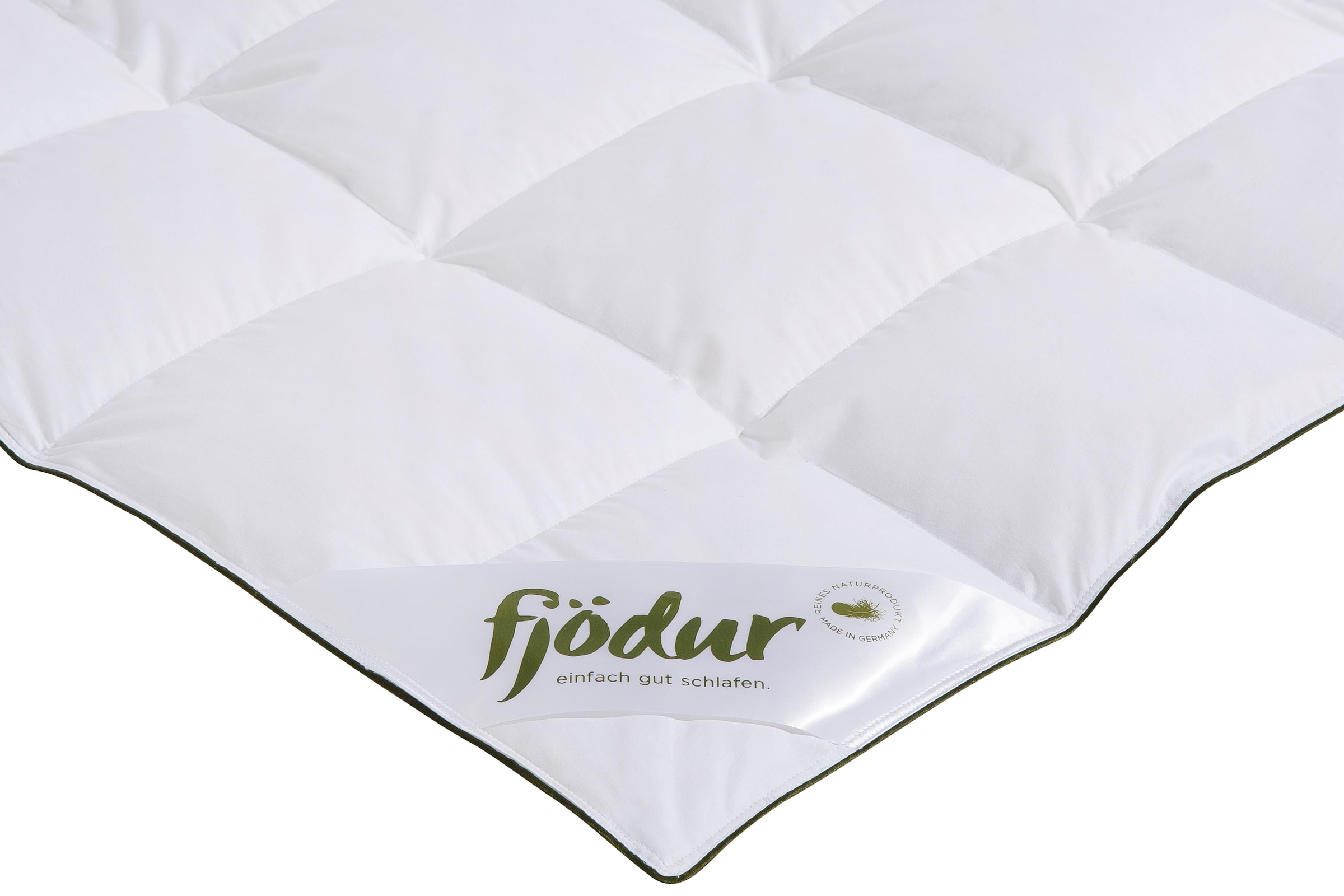 fjödur Gänsedaunenbettdecke »Franzisk«, extrawarm, Füllung 100% und bequem Größen, weitere Sommer Winter bestellen (1 cm Bettdecke, Baumwolle, und Gänsedaunen, 155x220 100% 135x200, St.), oder schnell Bezug