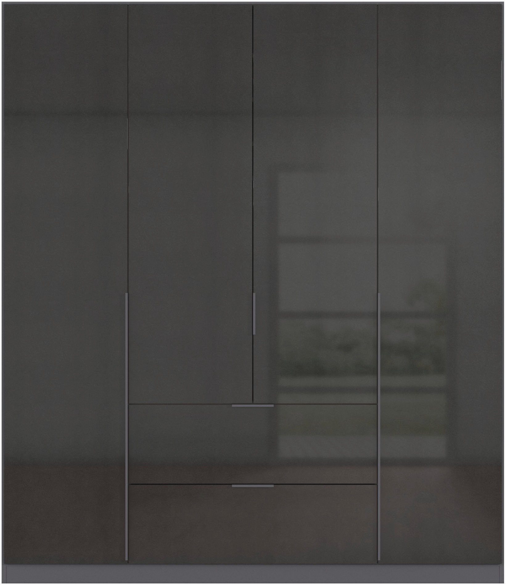 rauch Drehtürenschrank »Kleiderschrank Schrank Garderobe AGORDO mit Dekor- oder Hochglanzfront«, (in zwei Griff-Farben mit Dekor- oder Hochglanzfront), mit Außenschubkästen, in 6 Breiten und 2 Höhen MADE IN GERMANY