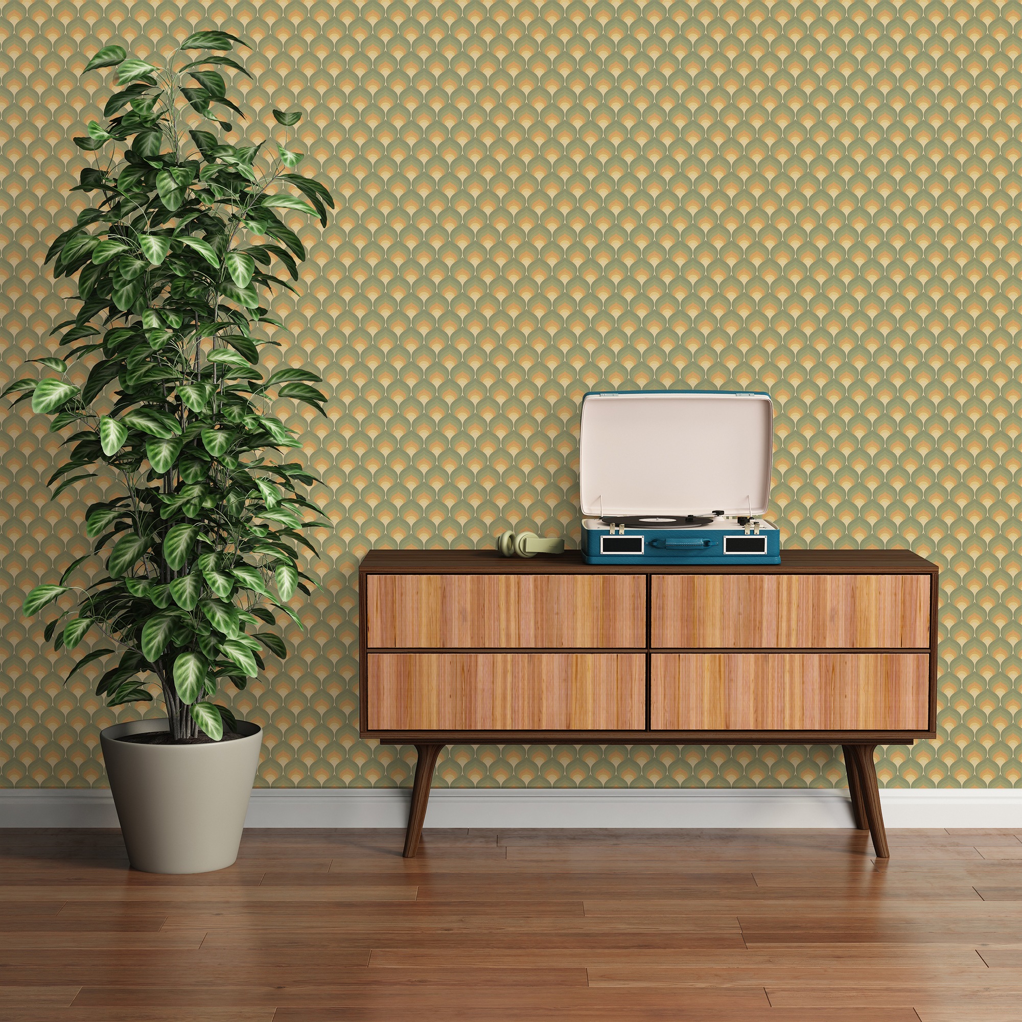 A.S. Création Vliestapete »Retro Chic Grafik-Tapete Mustertapete Retro 3D«, matt, Vintage Vliestapete für Schlafzimmer Küche Wohnzimmer Grafik Design
