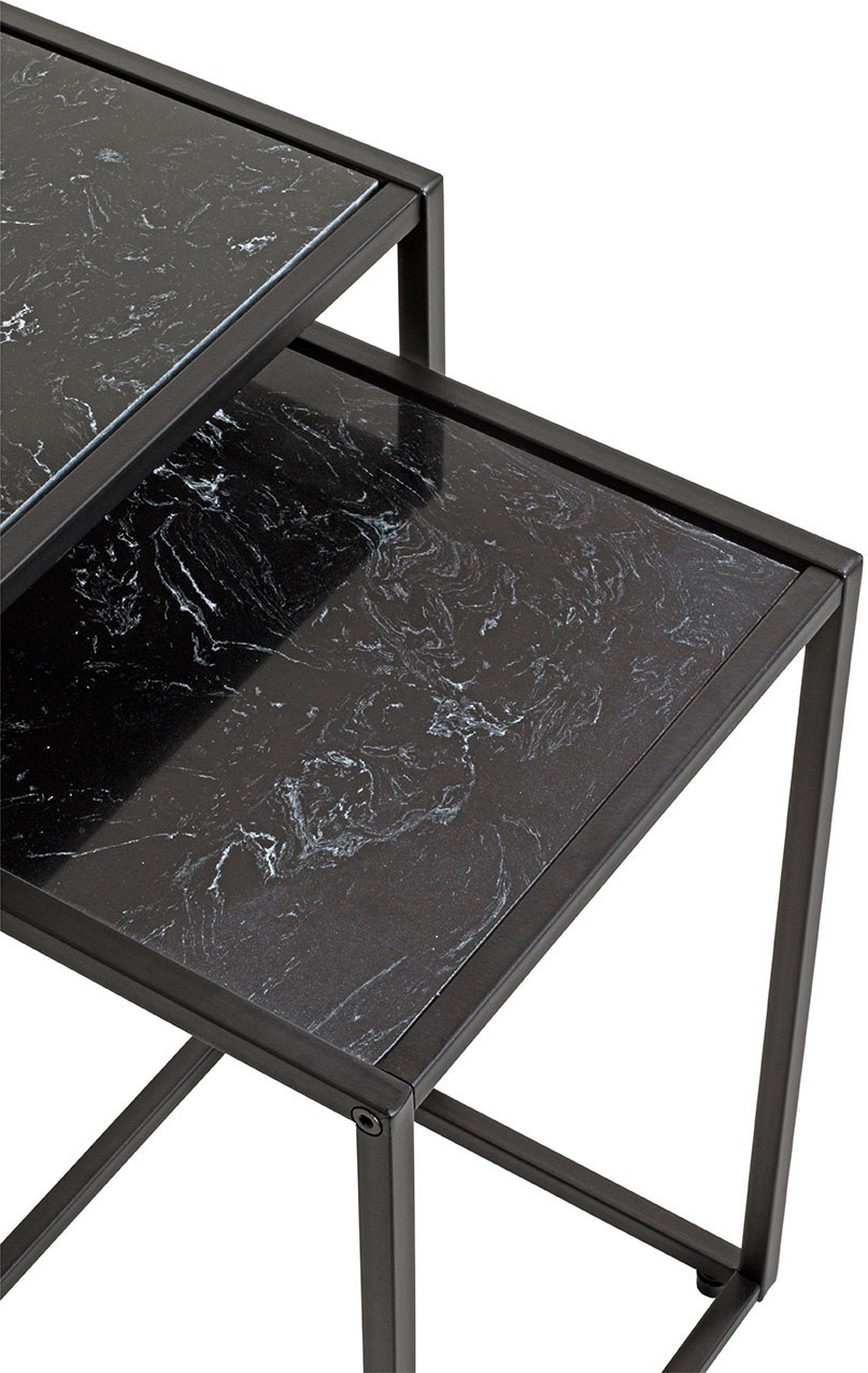 HAKU Beistelltisch »2er Set Beistelltische« Set, 2er Set, 2 Stk. tlg. Ablage Kunstmarmor