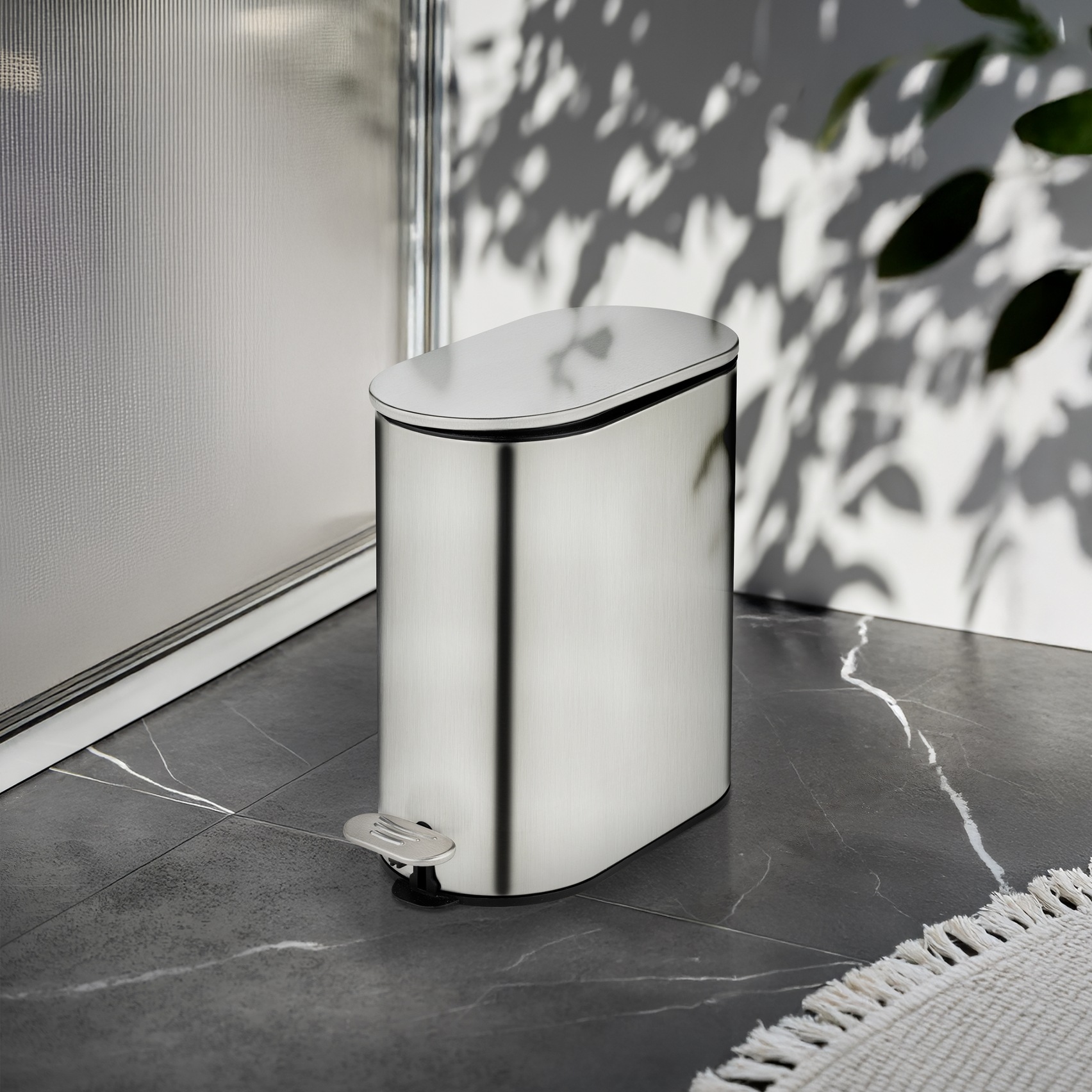WENKO Kosmetikeimer »Collungo« 1 Behälter mit Easy-Close-Mechanik fürs Bad, Inneneimer: 5 L