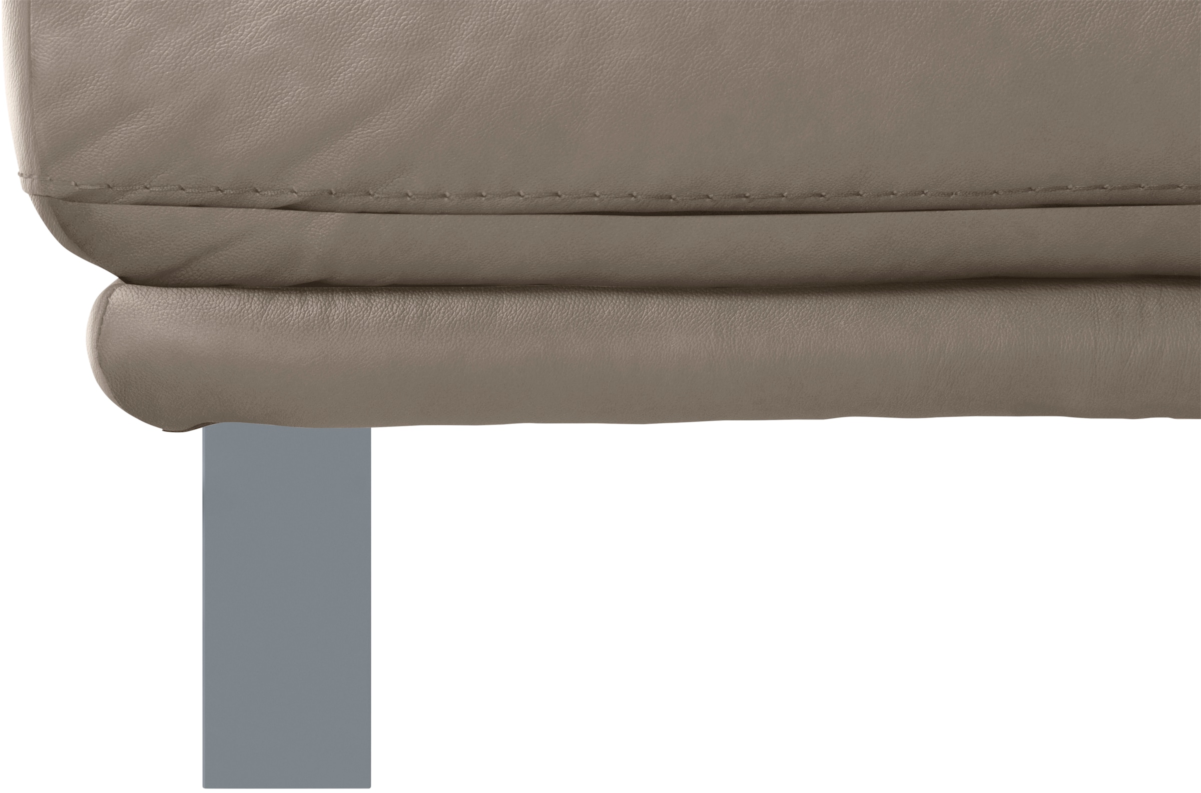 W.SCHILLIG Hocker »montanaa«, mit Metallkufen in Silber matt, Breite 141 cm