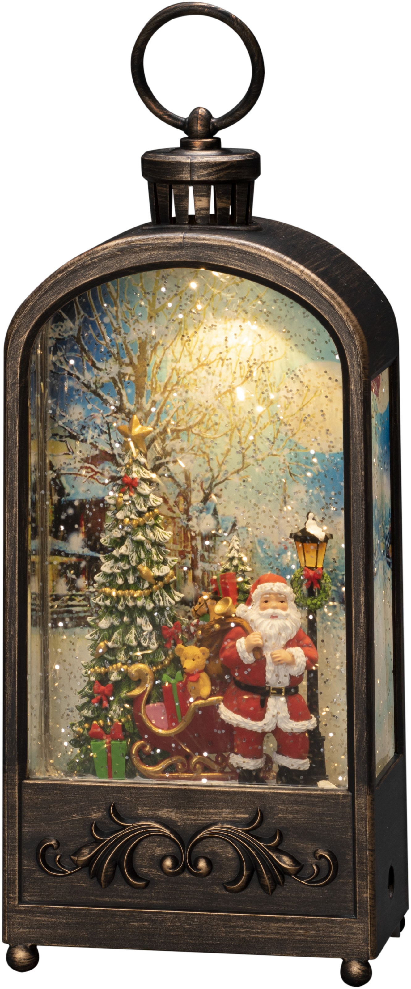KONSTSMIDE LED Laterne »LED Wasserlaterne Santa und Baum«, wassergefüllt,  5h Timer, 1 warm weiße Diode auf Raten kaufen
