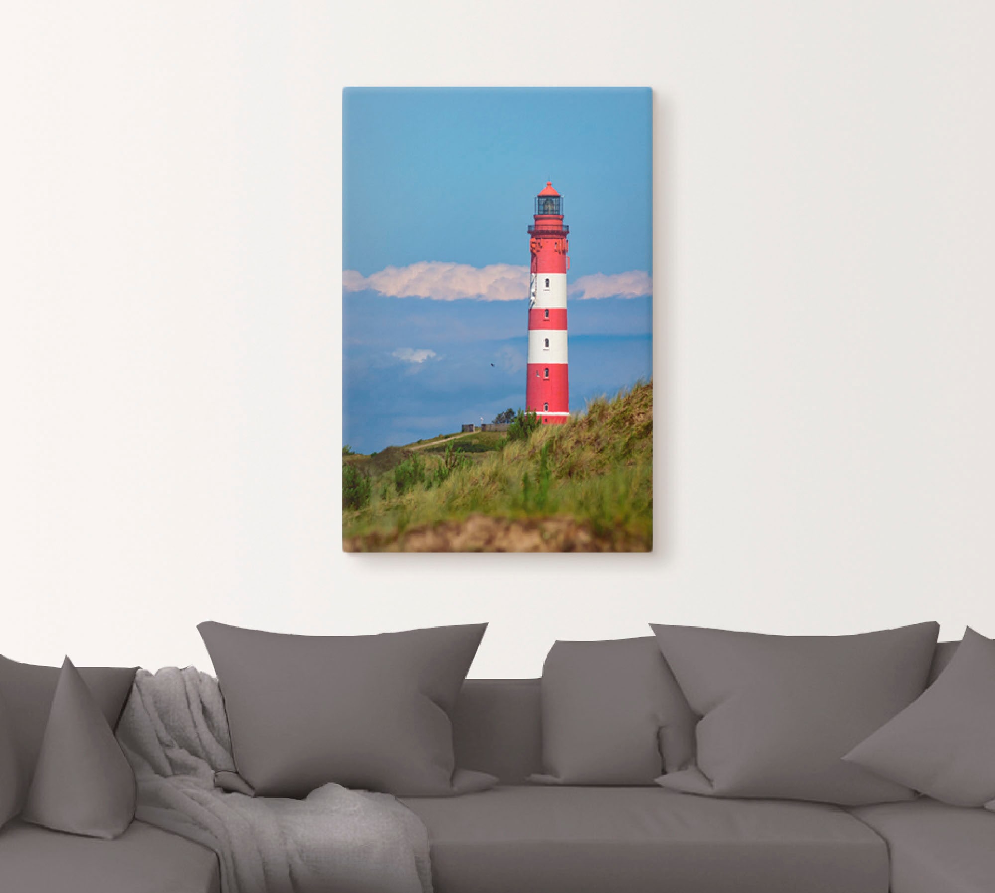 Artland Wandbild »Leuchtturm von Amrum«, Gebäude, (1 St.), als Leinwandbild, Poster in verschied. Größen