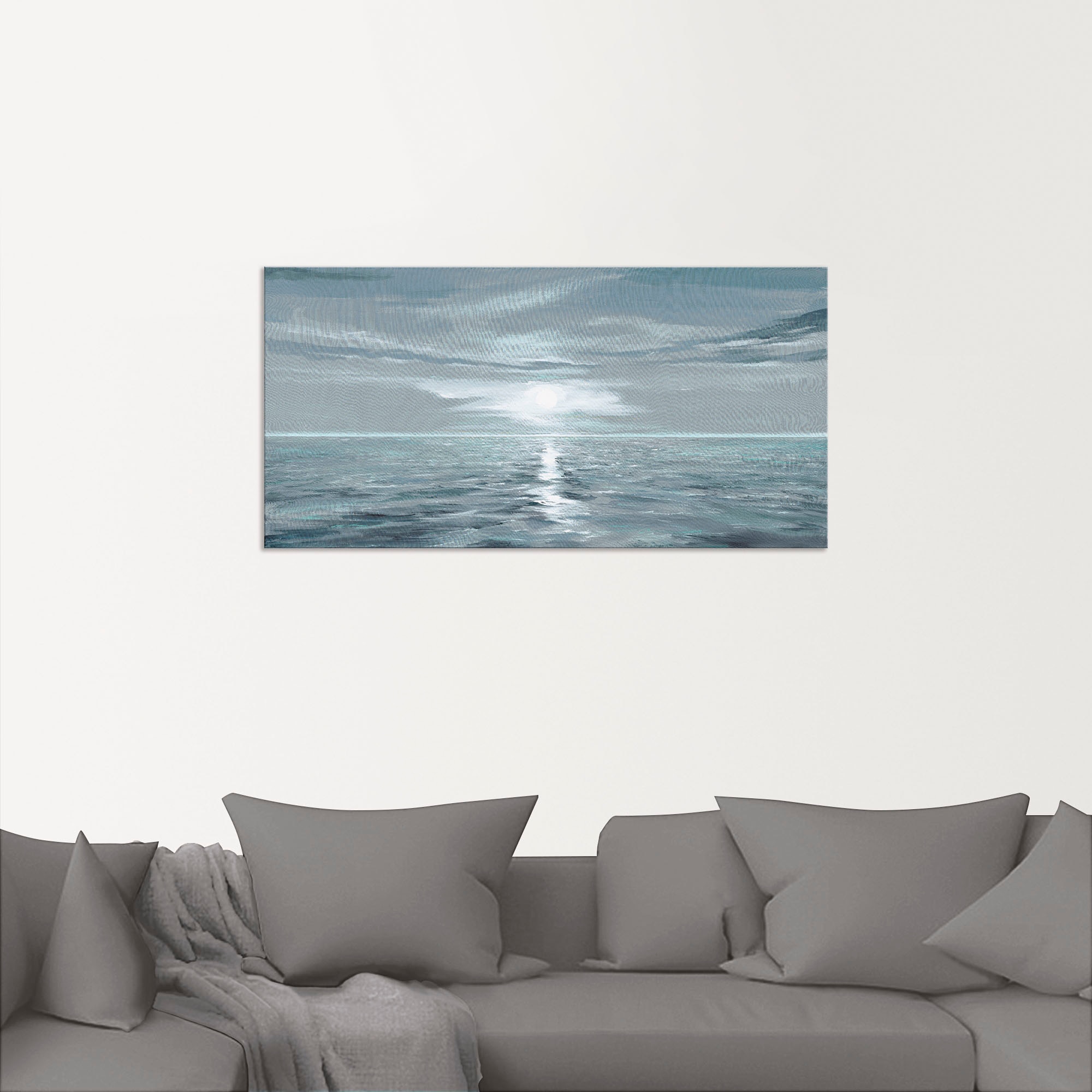 Artland Wandbild »Eisblaues Meer«, Gewässer, (1 St.), als Alubild, Outdoorbild, Leinwandbild, Poster, Wandaufkleber