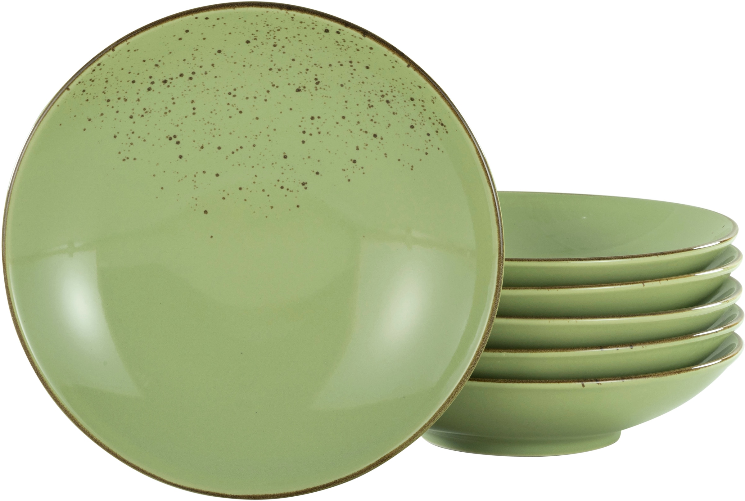 CreaTable Suppenteller »Essteller NATURE COLLECTION« Teller Set für 6 Perso günstig online kaufen