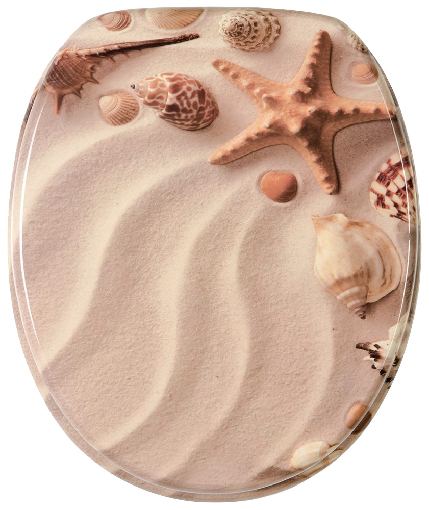 Sanilo Badaccessoire-Set »Sanibel« bestehend aus WC-Sitz, Badteppich, Stöpsel, Seifenspender, WC-Bürste