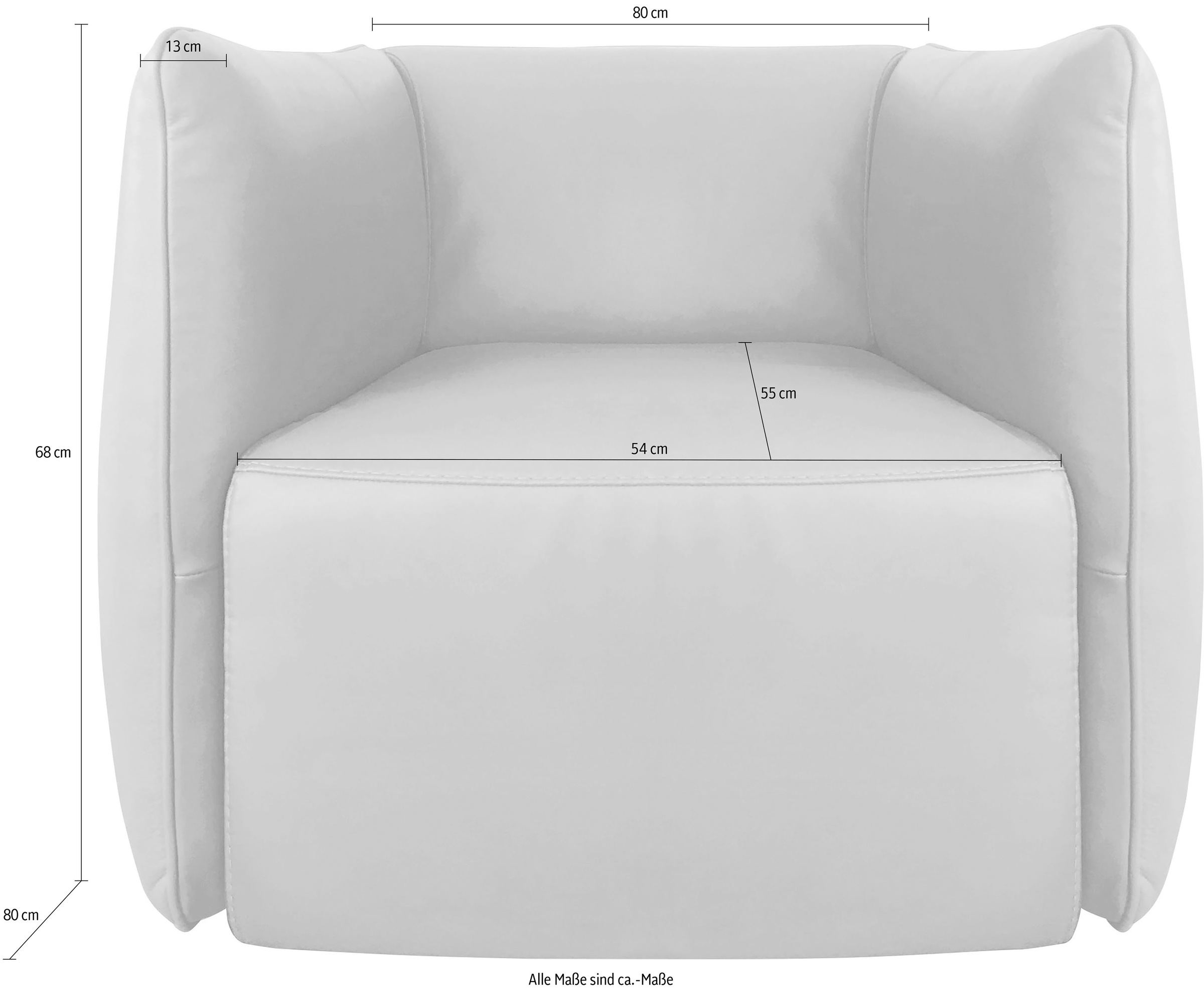 Egoitaliano Sessel »Ludo Loungesessel, Designsessel, Clubsessel, elegant un günstig online kaufen