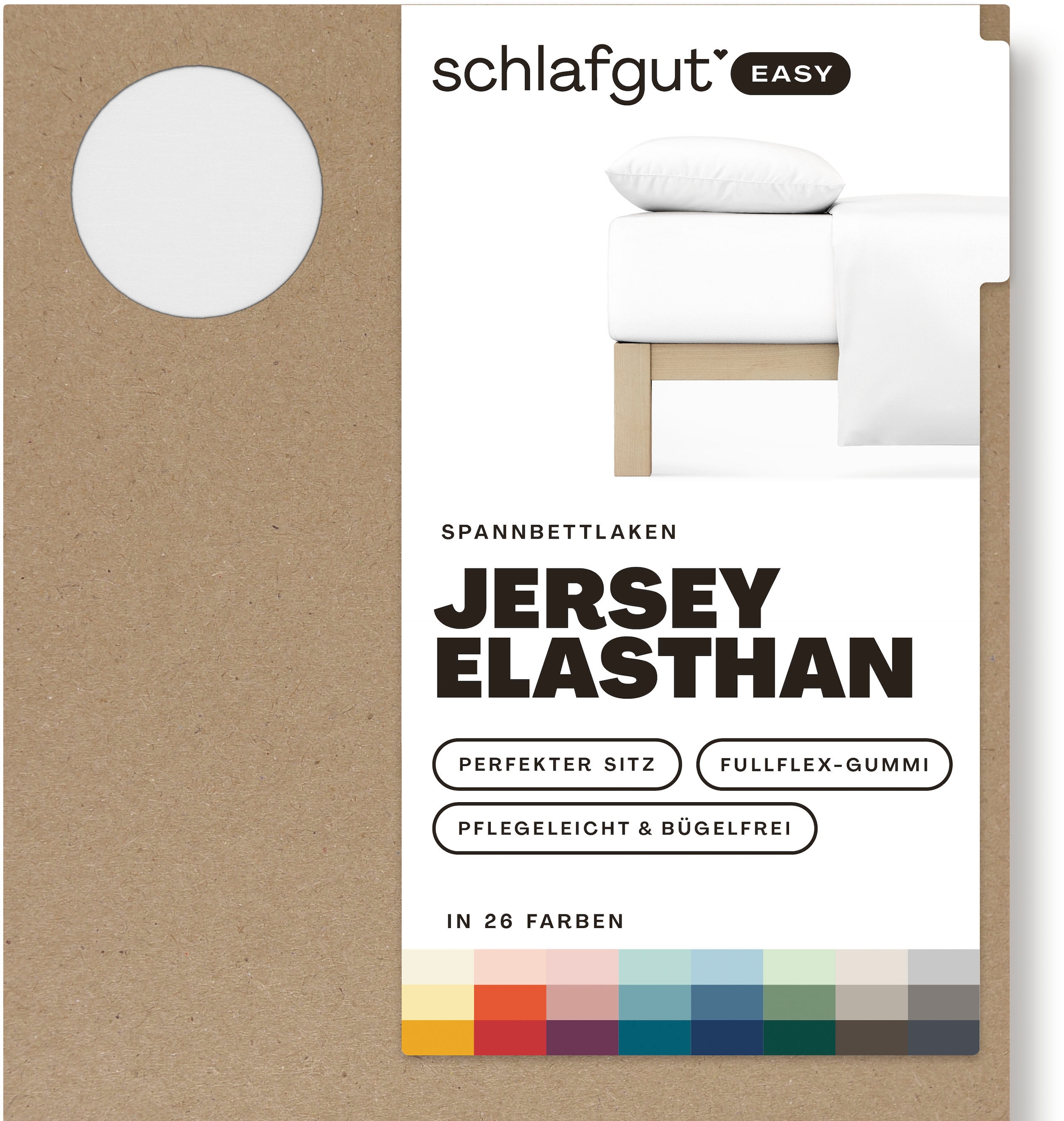 Schlafgut Spannbettlaken »EASY Jersey Elasthan«, MADE IN GREEN by OEKO-TEX® günstig online kaufen