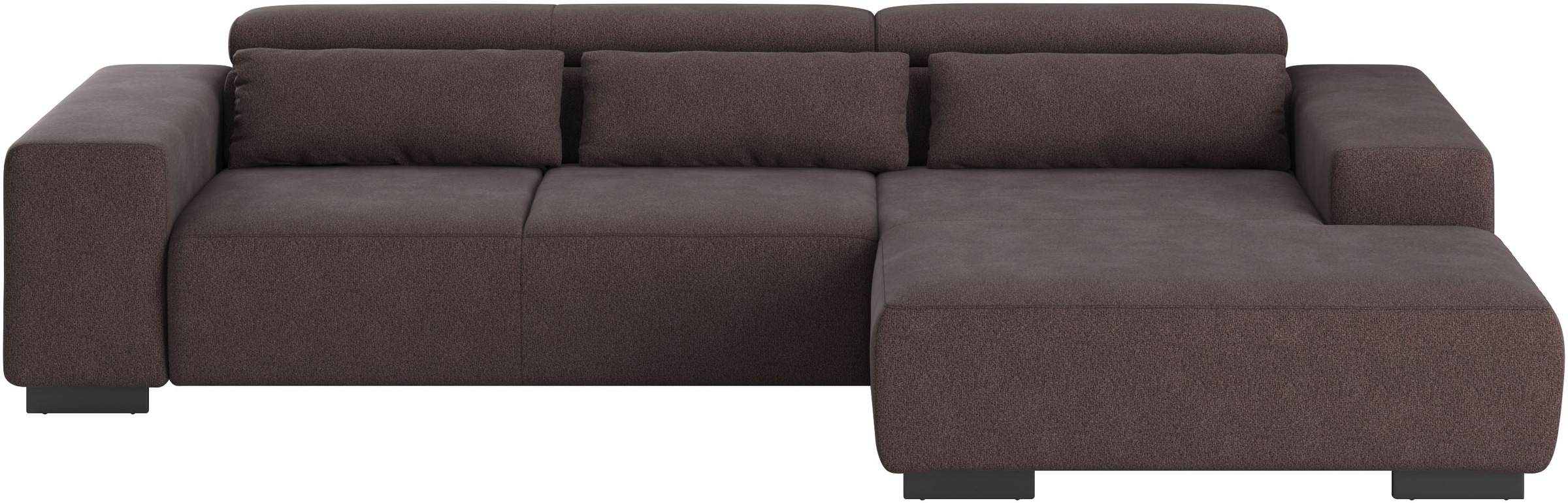 COTTA Ecksofa "Side L-Form, mit Kopfteilverstellung & 3 Nierenkissen" optio günstig online kaufen