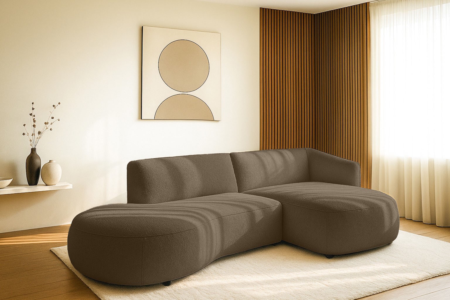 andas Ecksofa »Ostrup« schlichtes modernes Design, in verschiedenen Farben günstig online kaufen