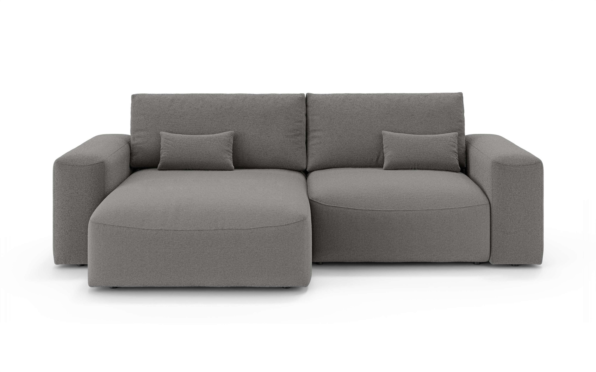 OTTO home Ecksofa »MATTS Schlafsofa mit Bettkasten, Maße B/T/H: 265/159/89 cm«, L-Form mit Recamiere rechts oder links, hoher Sitzkomfort