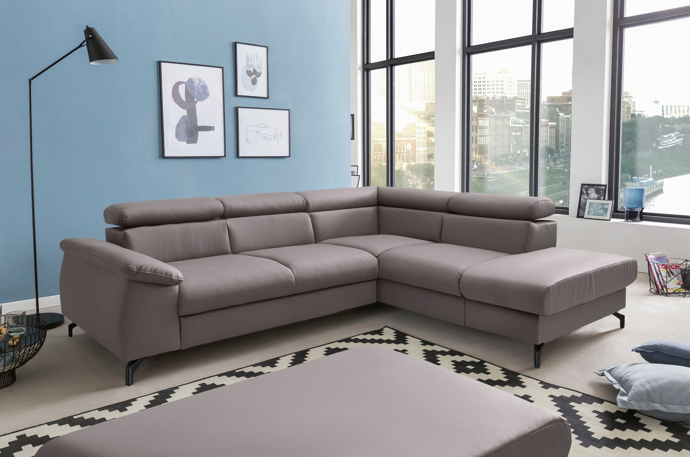 COTTA Polstergarnitur »Komaris L-Form«, (Set), Set bestehend aus: Ecksofa m günstig online kaufen