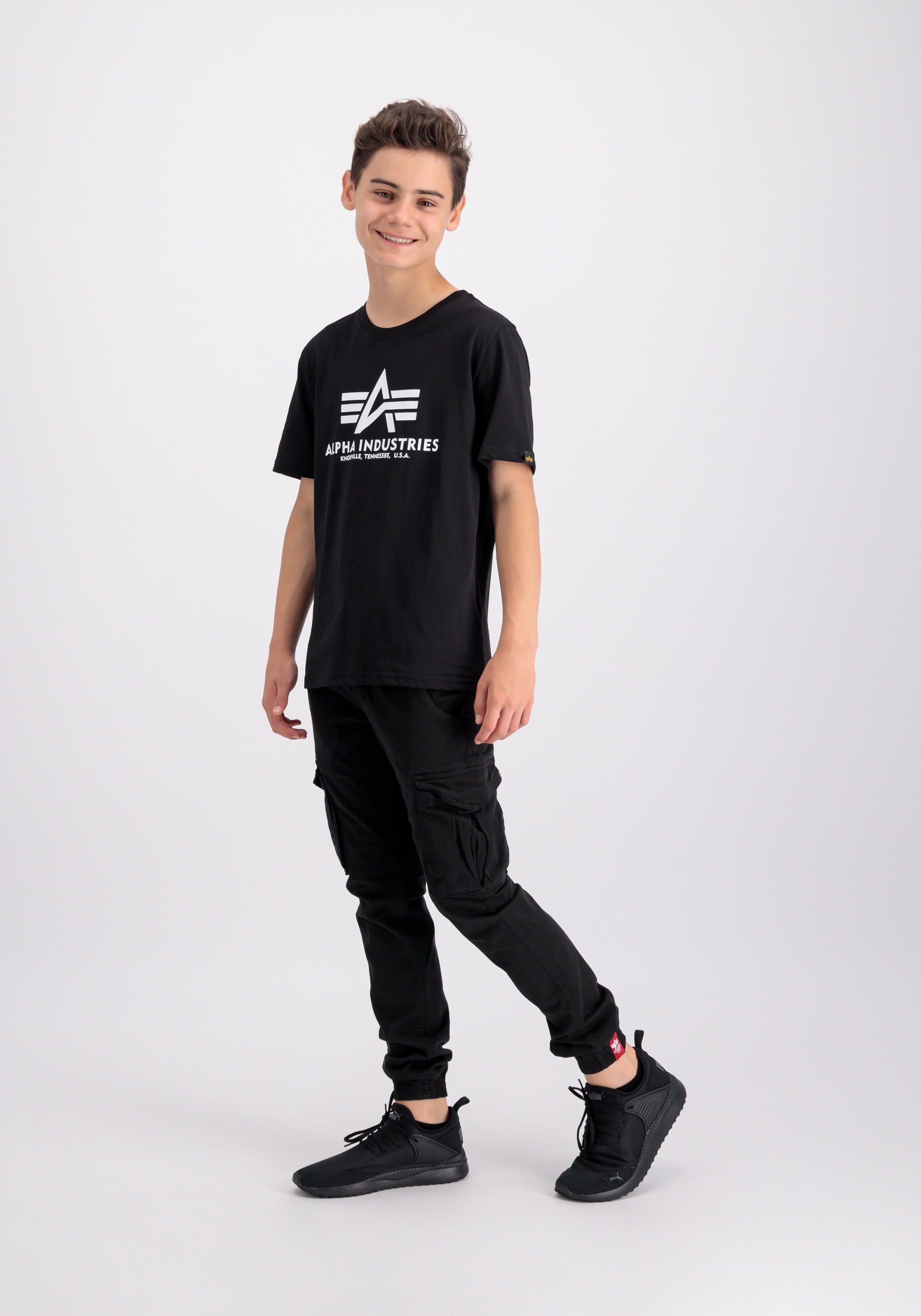 Alpha Industries T-Shirt »Alpha Industries Kids - T-Shirts Basic T-Shirt BL K«