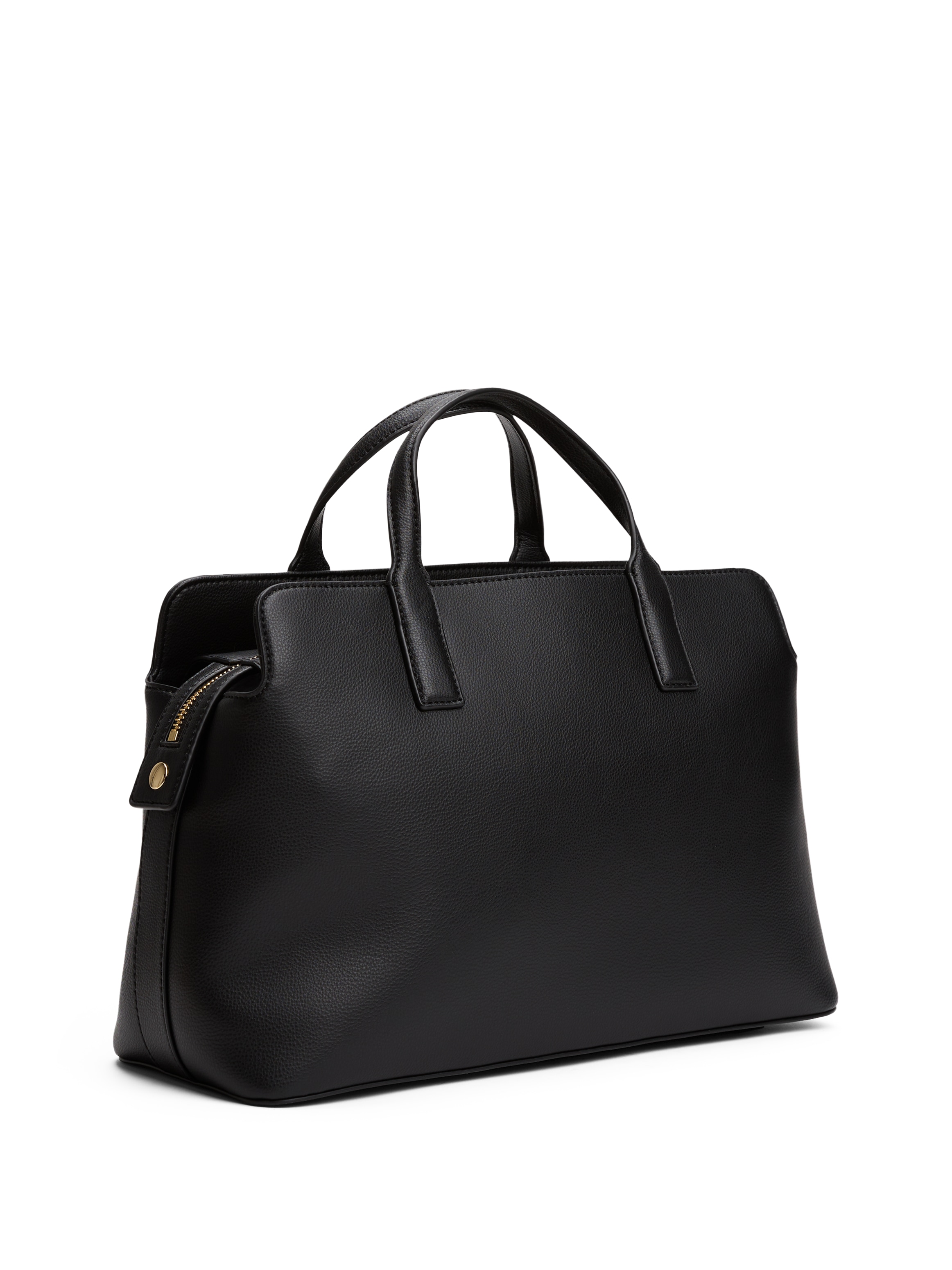 Tommy Hilfiger Tragetasche »TH LOGOTAPE SATCHEL«, Damen Umhängetasche, Businesstasche mit goldfarbenem Logo-Schriftzug
